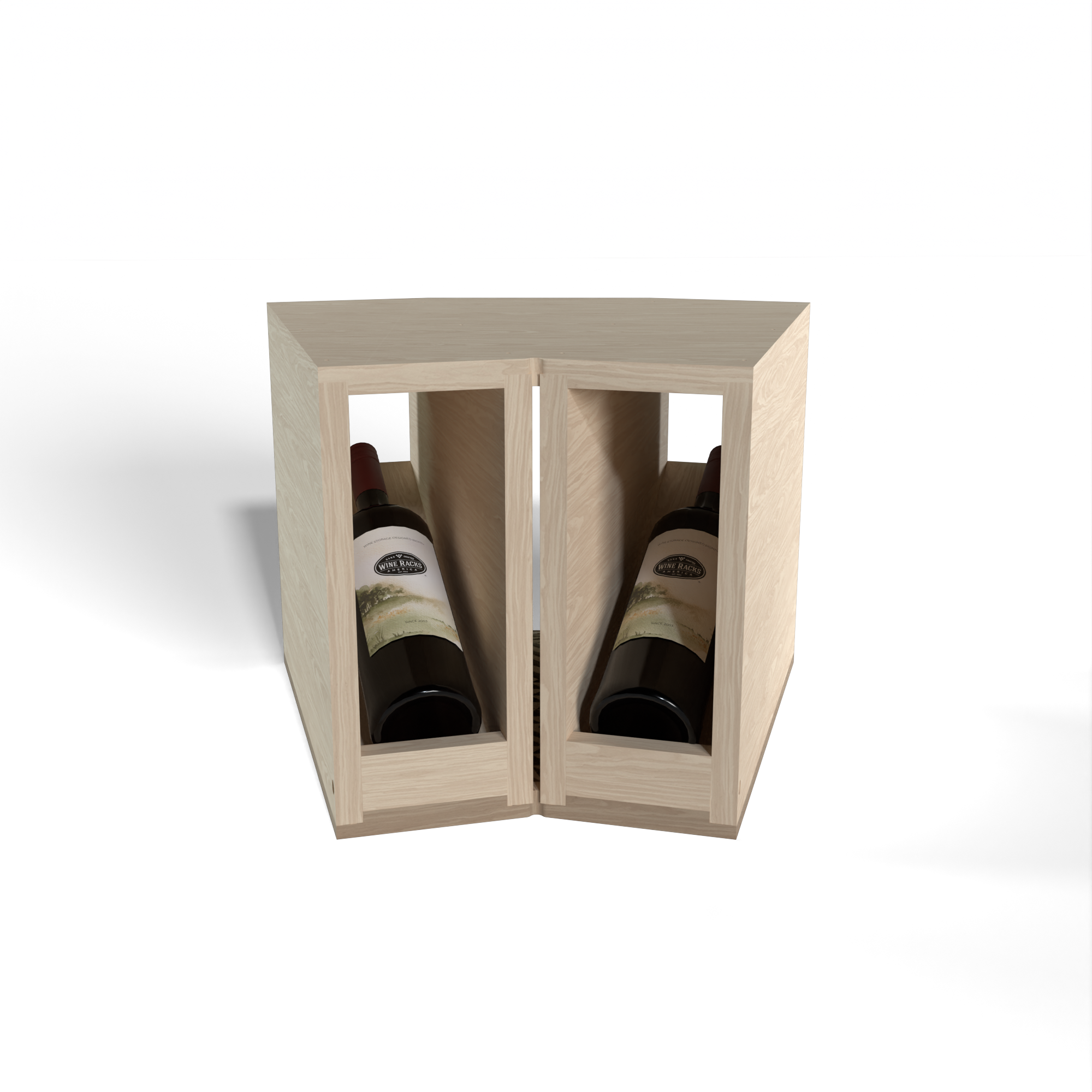 GrandCellar™ - 2 Column Full-Depth Elevated Display Row Corner  - 12