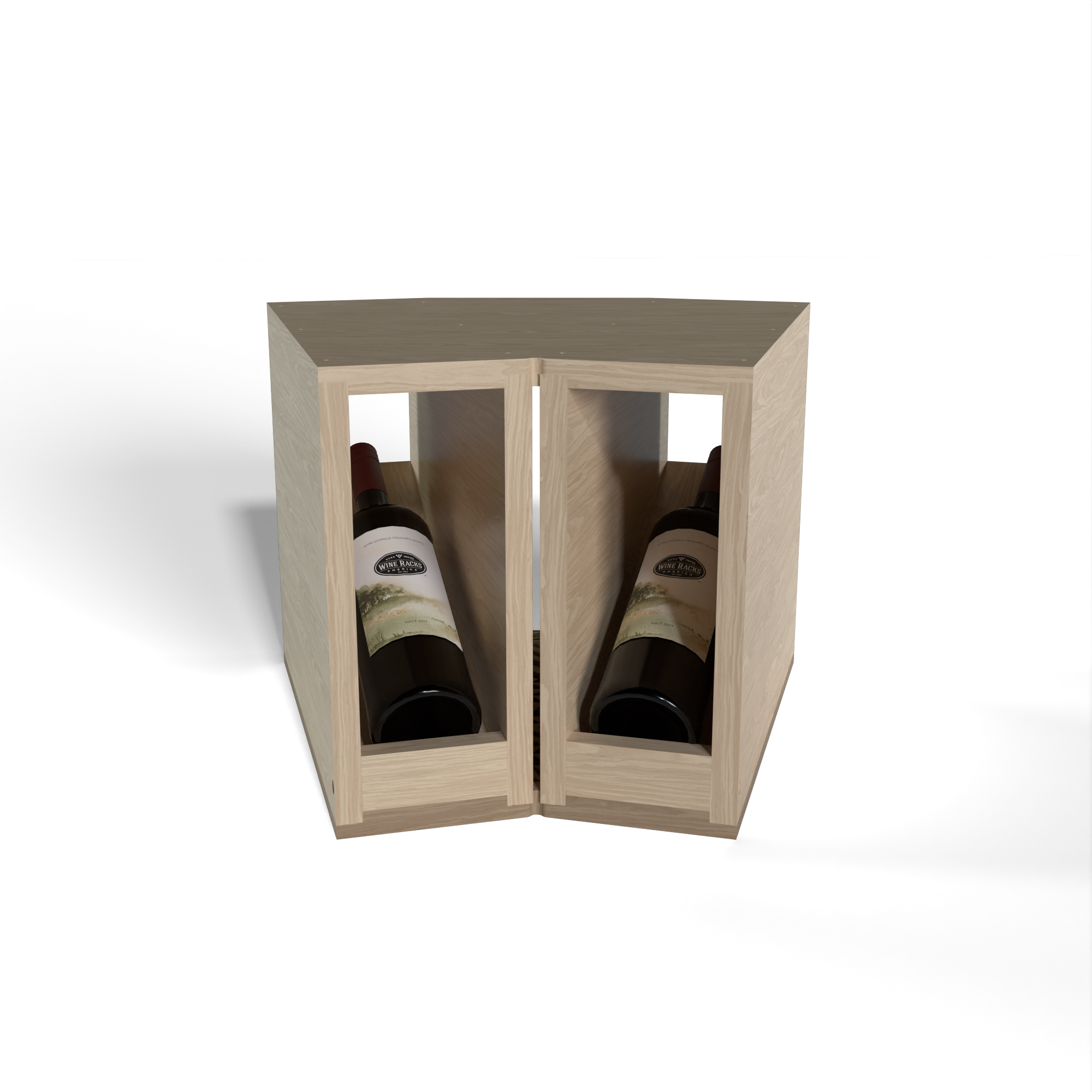 GrandCellar™ - 2 Column Full-Depth Elevated Display Row Corner  - 12