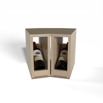 GrandCellar™ - 2 Column Full-Depth Elevated Display Row Corner  - 12