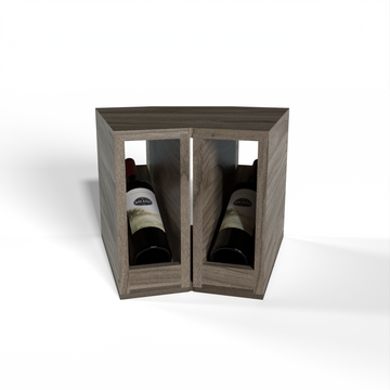 GrandCellar™ - 2 Column Full-Depth Elevated Display Row Corner  - 12