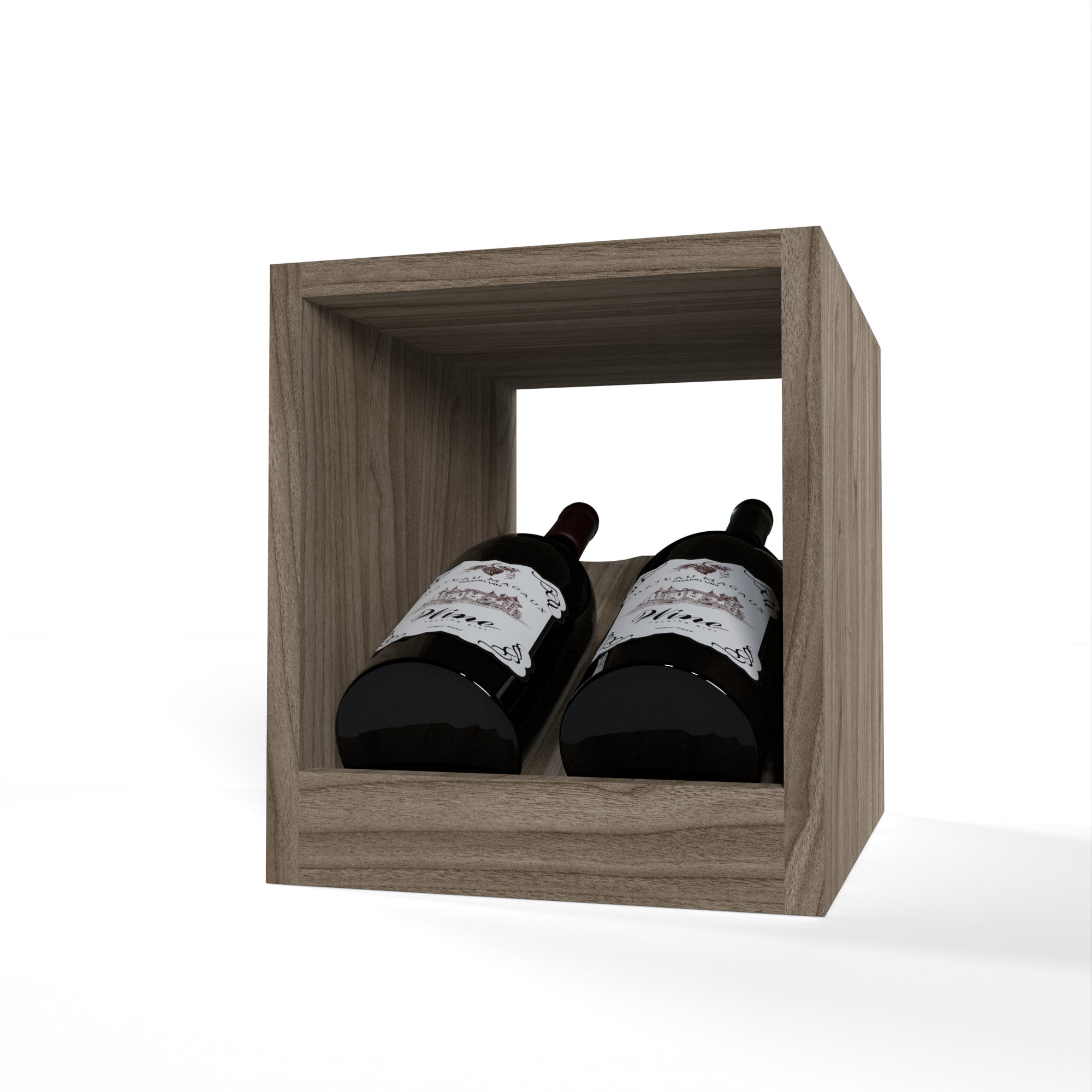 GrandCellar™ - 2 Column  Full-Depth Magnum Elevated Cradle Display Row - 12