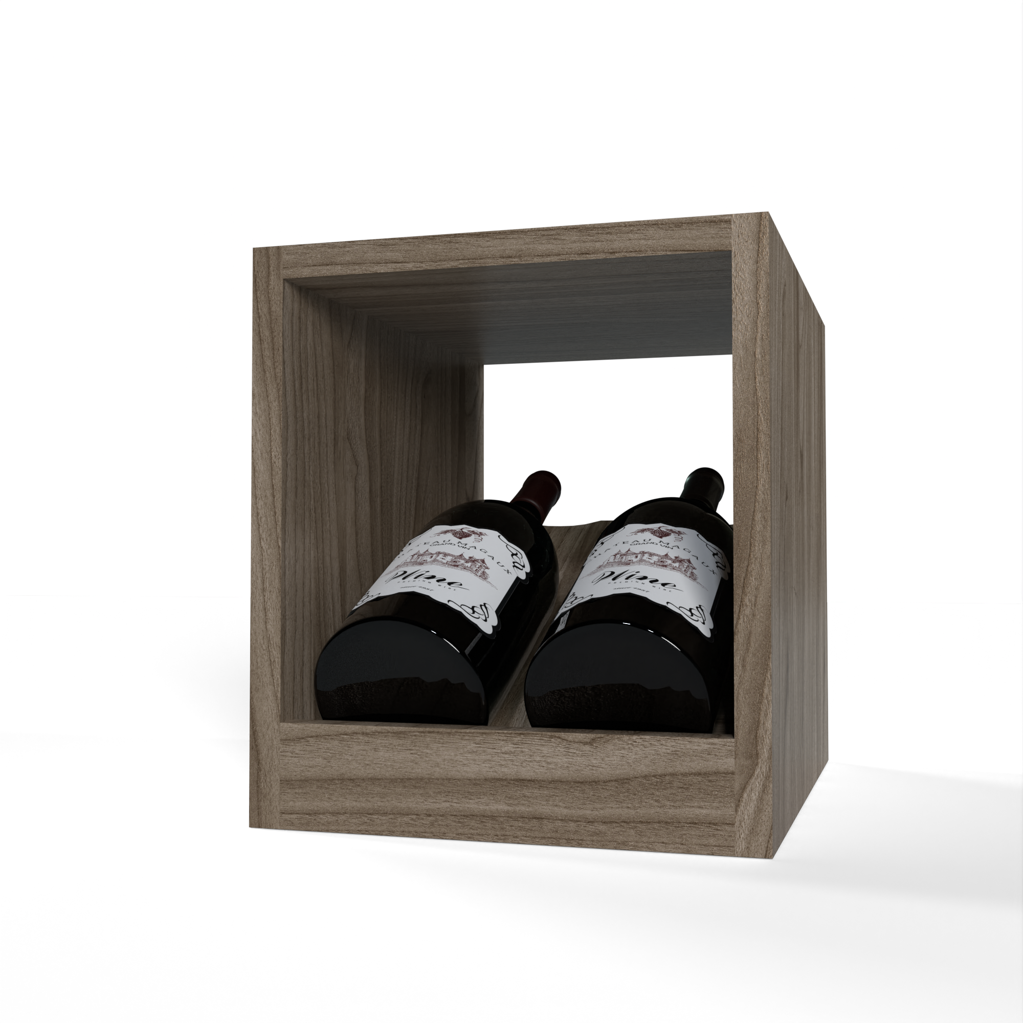 GrandCellar™ - 2 Column  Full-Depth Magnum Elevated Cradle Display Row - 12