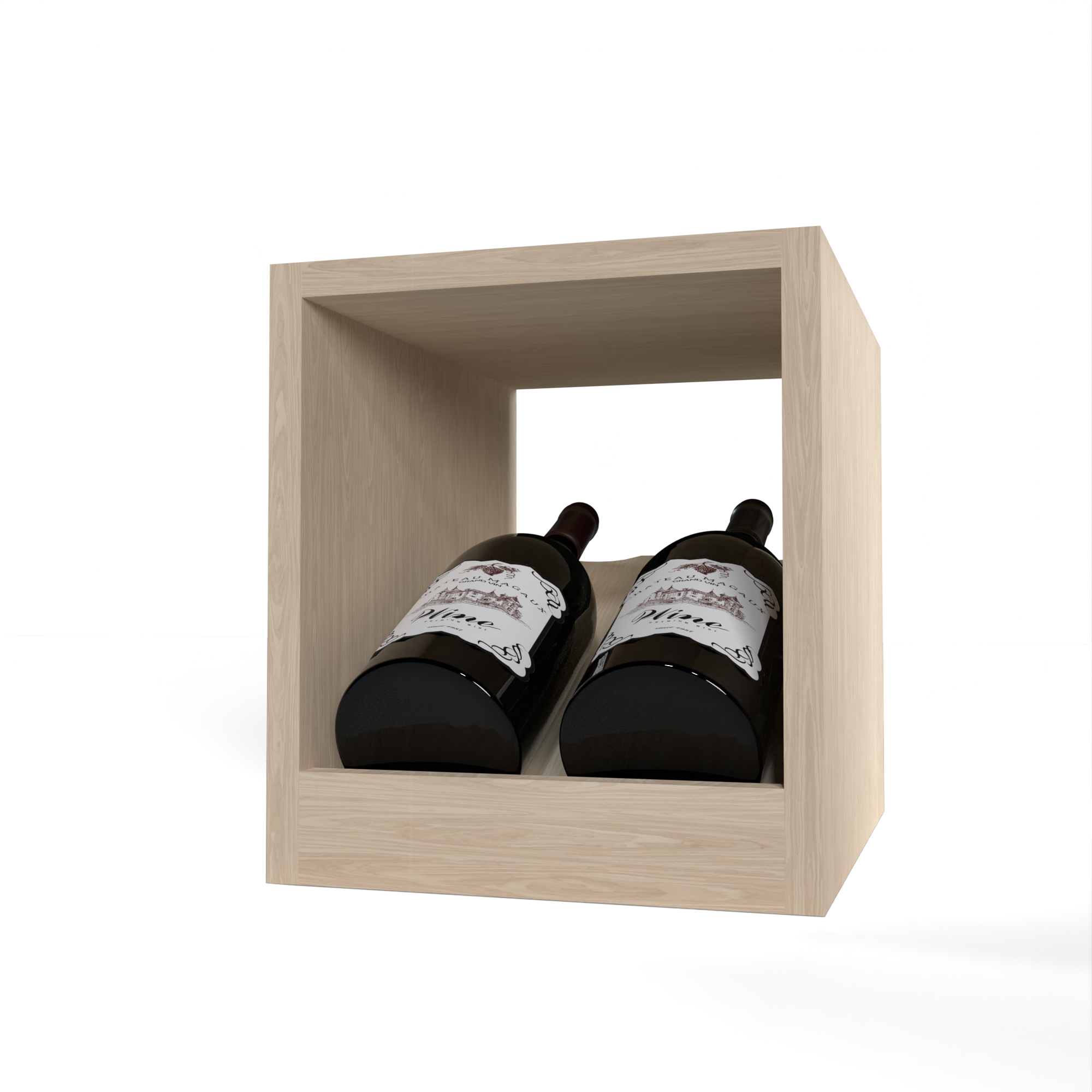 GrandCellar™ - 2 Column Full-Depth Magnum Elevated Cradle Display Row ...