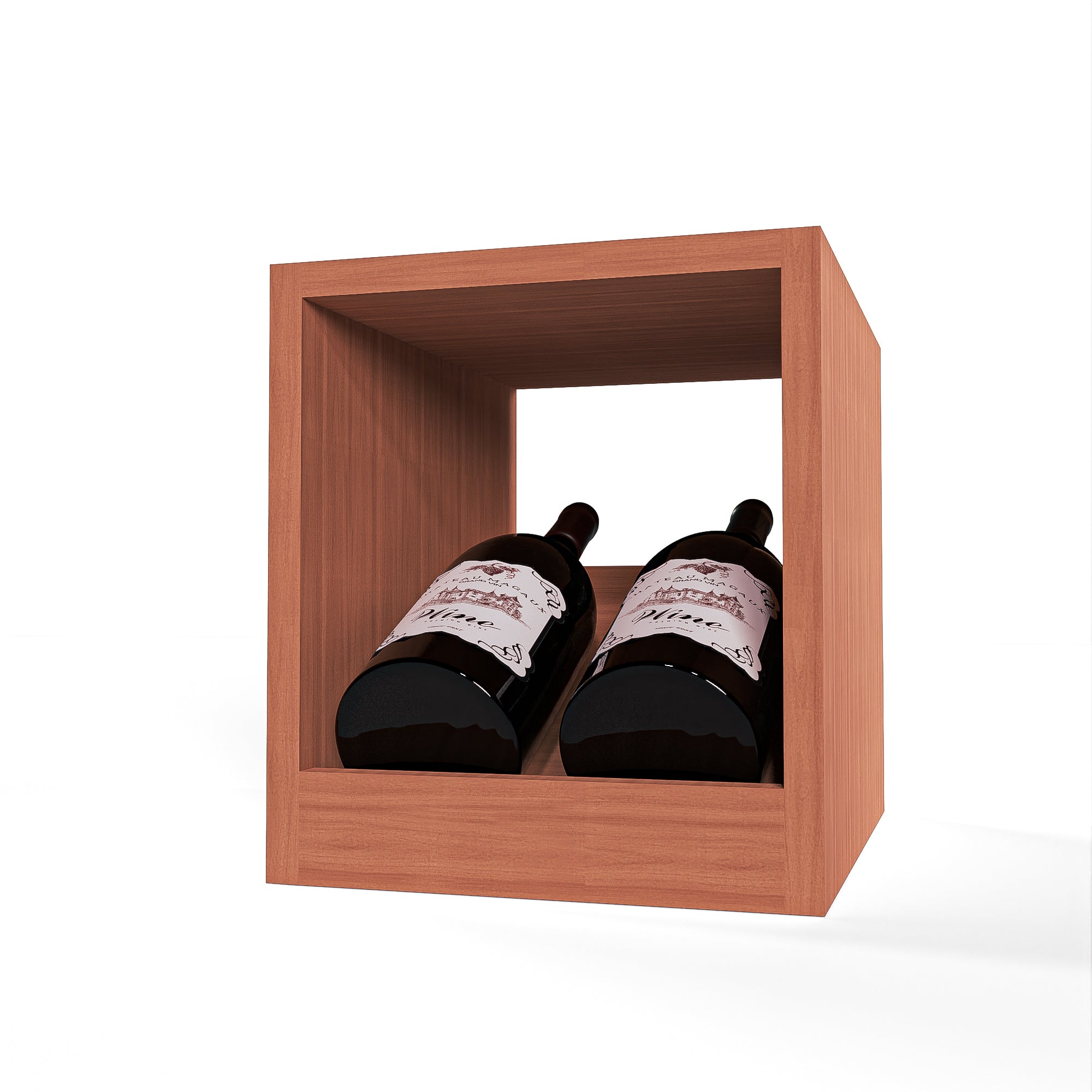 GrandCellar™ - 2 Column Full-Depth Magnum Elevated Display Row - 12