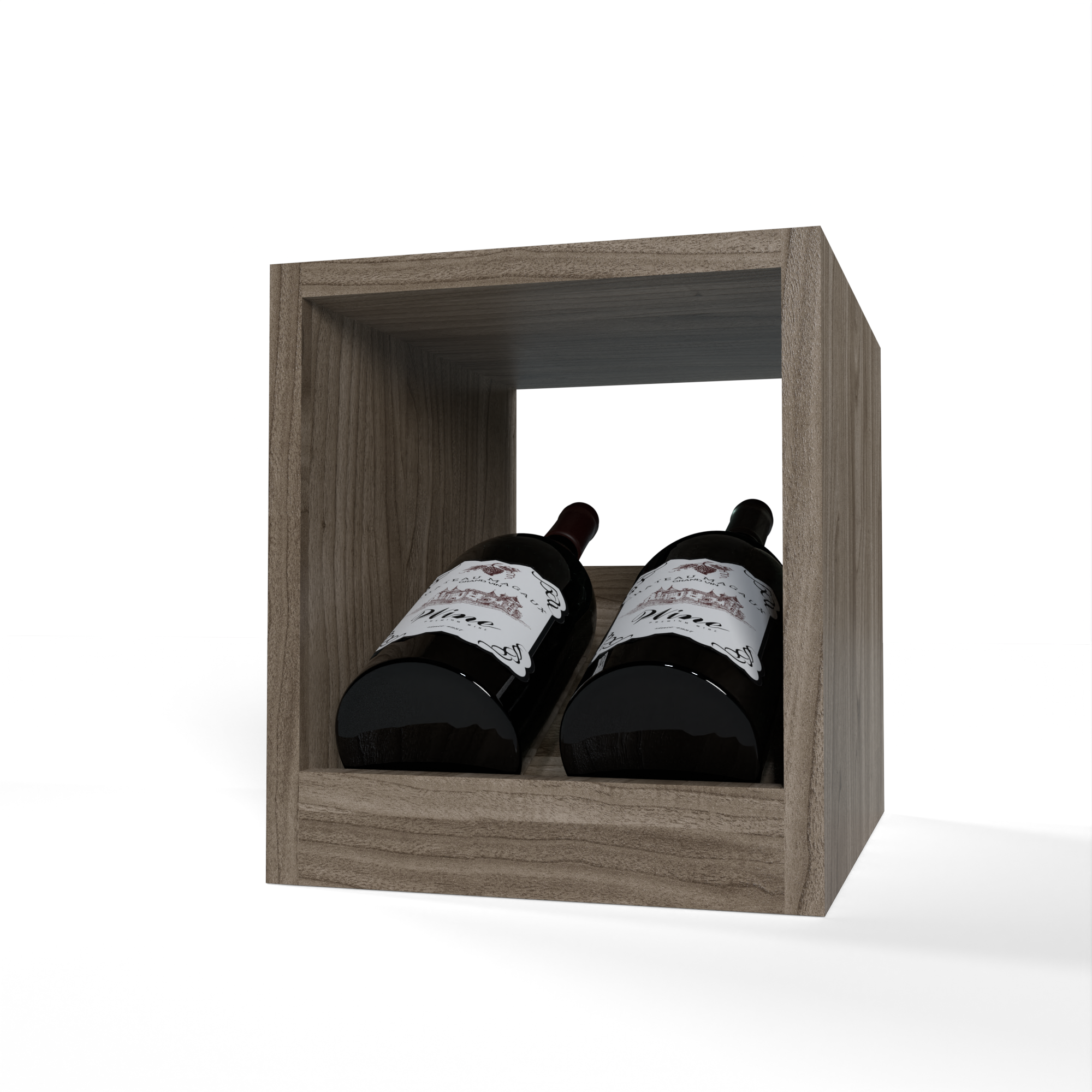 GrandCellar™ - 2 Column Full-Depth Magnum Elevated Display Row - 12