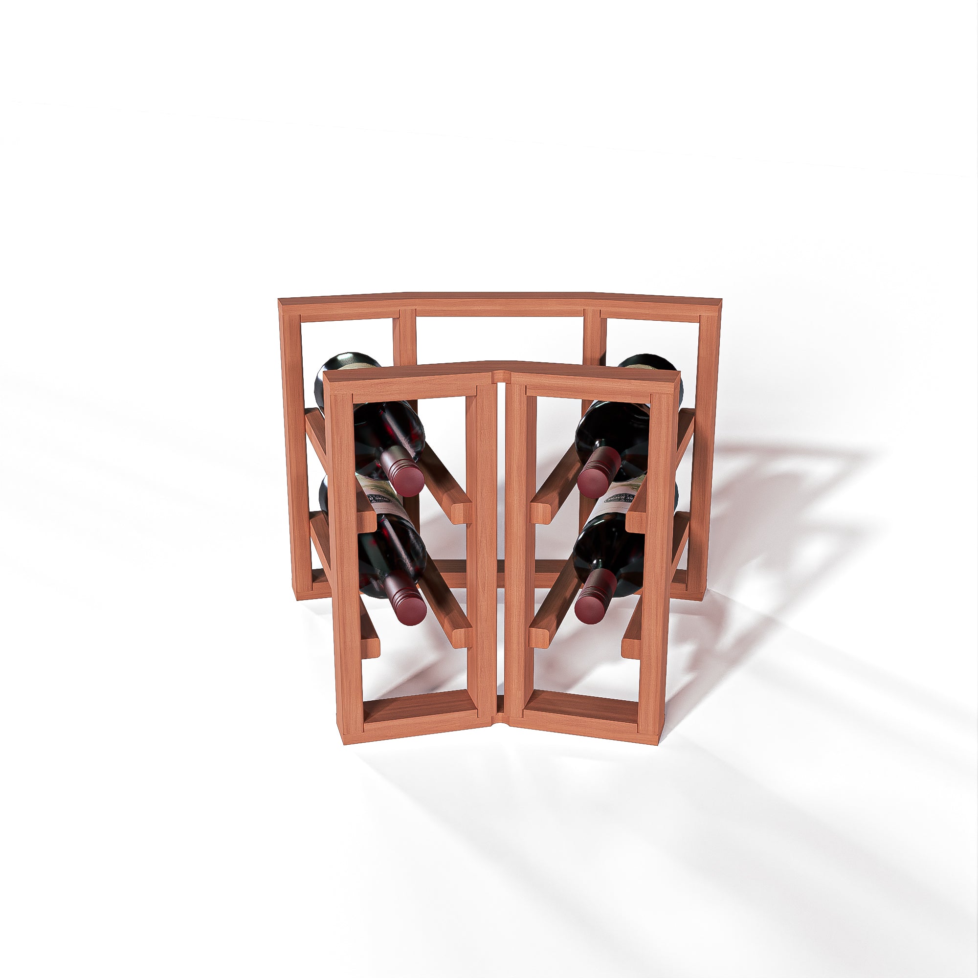 GrandCellar™ - 2 Column Full-Depth Standard Corner Wine Rack - 12