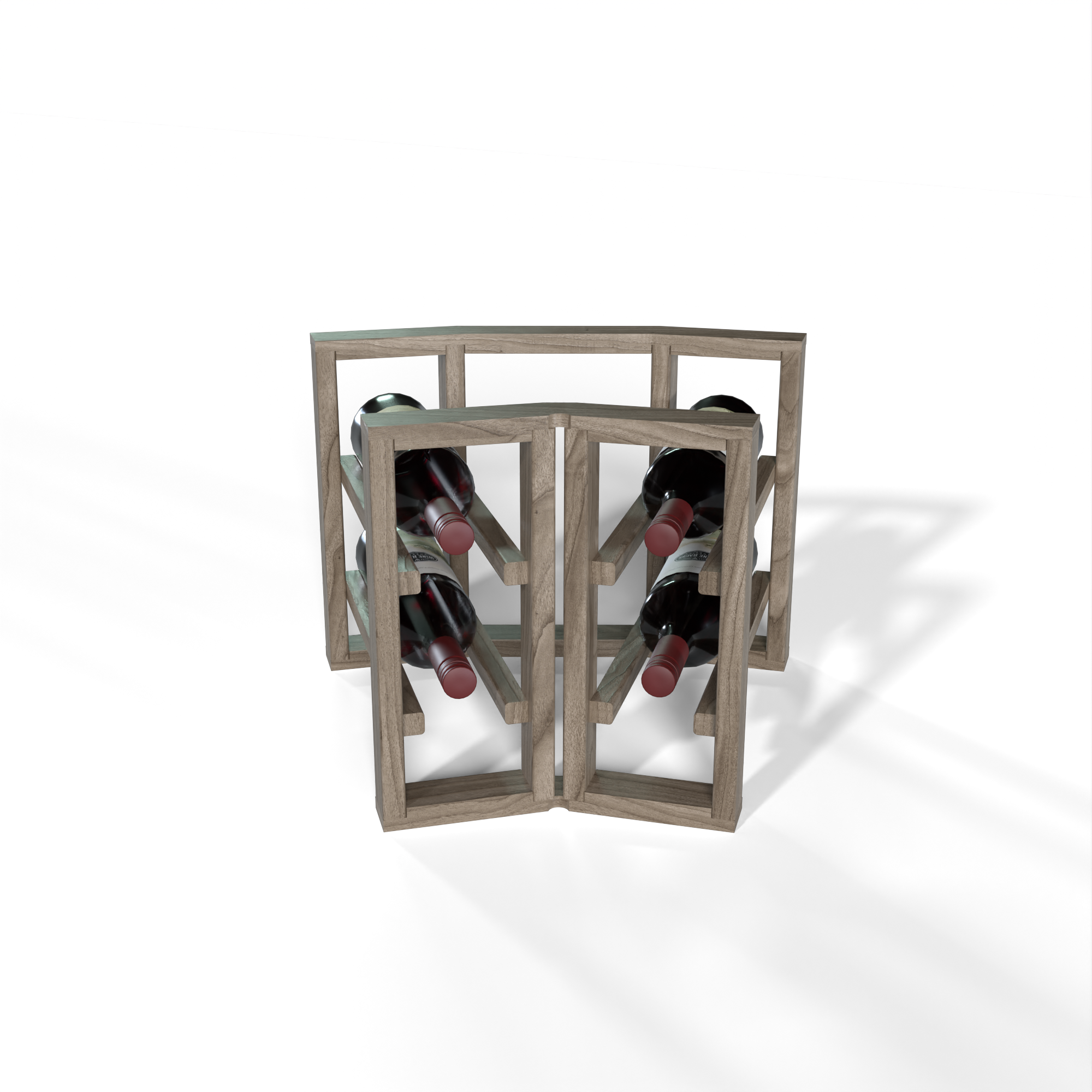 GrandCellar™ - 2 Column Full-Depth Standard Corner Wine Rack - 12