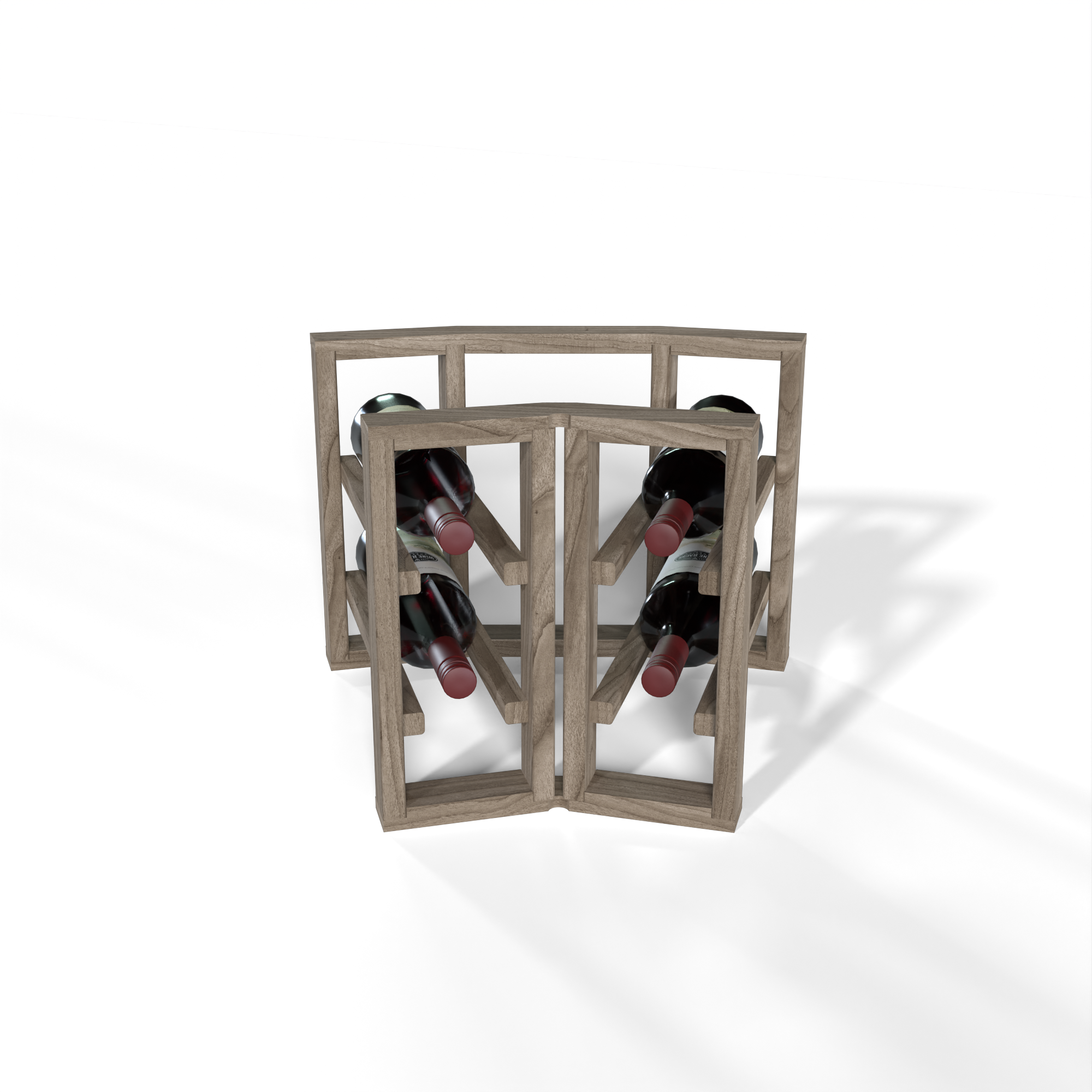 GrandCellar™ - 2 Column Full-Depth Standard Corner Wine Rack - 12