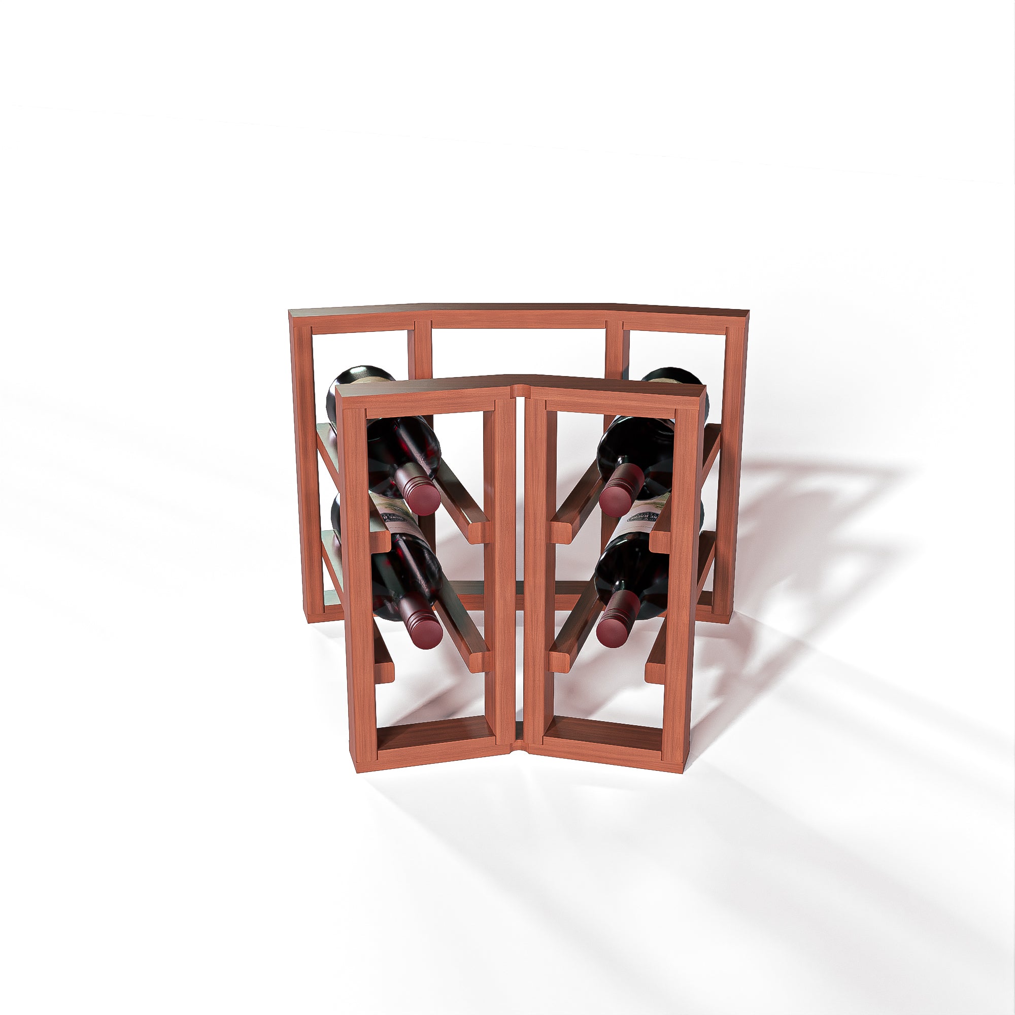 GrandCellar™ - 2 Column Full-Depth Standard Corner Wine Rack - 12