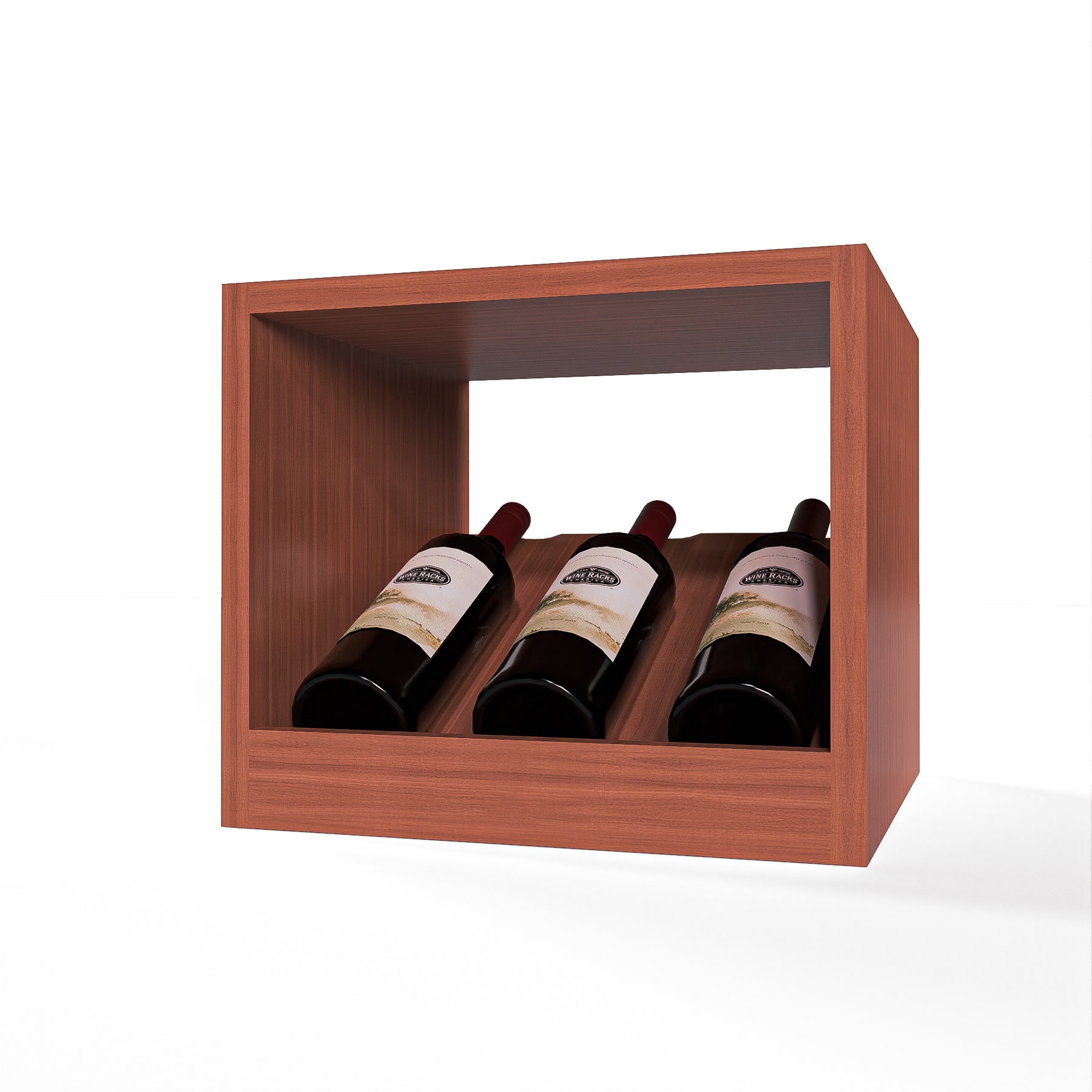 Design Rack Craddle GrandCellar™ - 3 Column Full-Depth Elevated Cradle Display Row - 12 ...