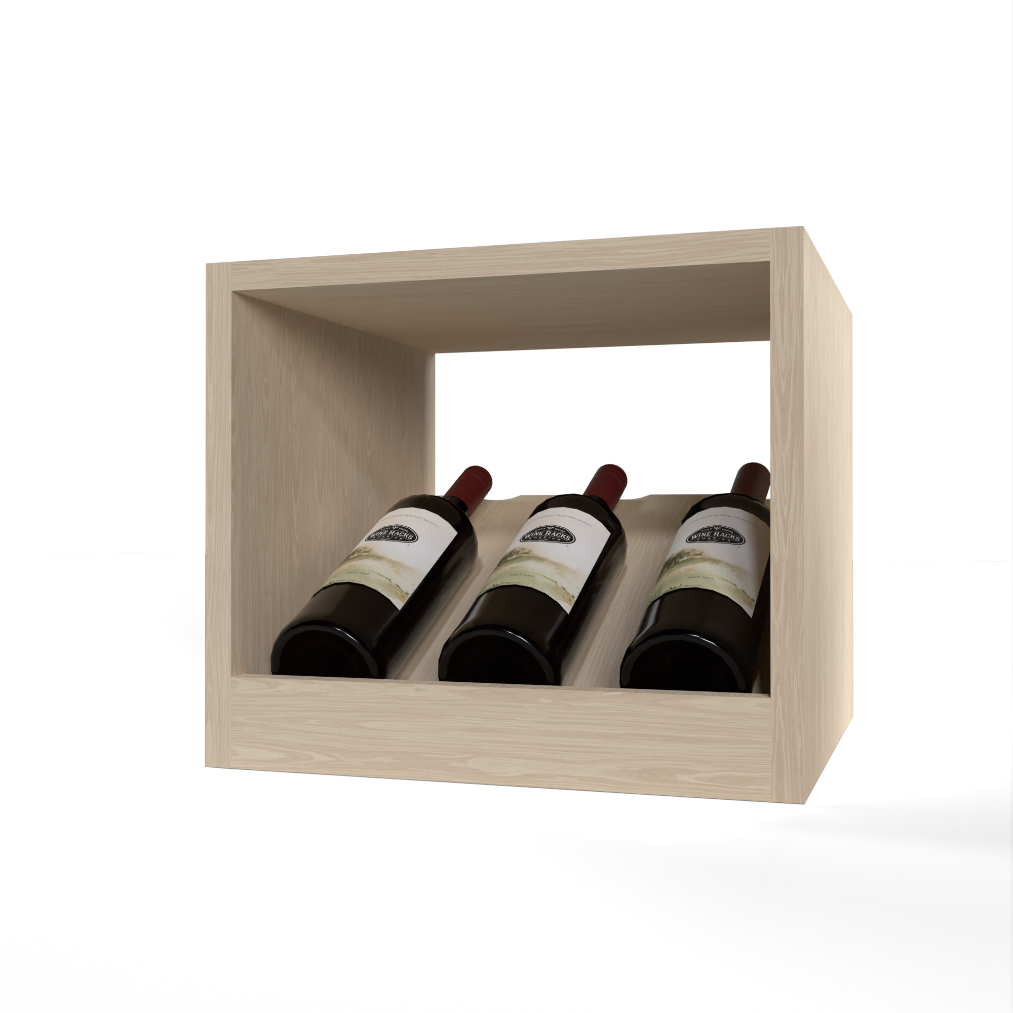 GrandCellar™ - 3 Column Full-Depth Elevated Cradle Display Row - 12 ...