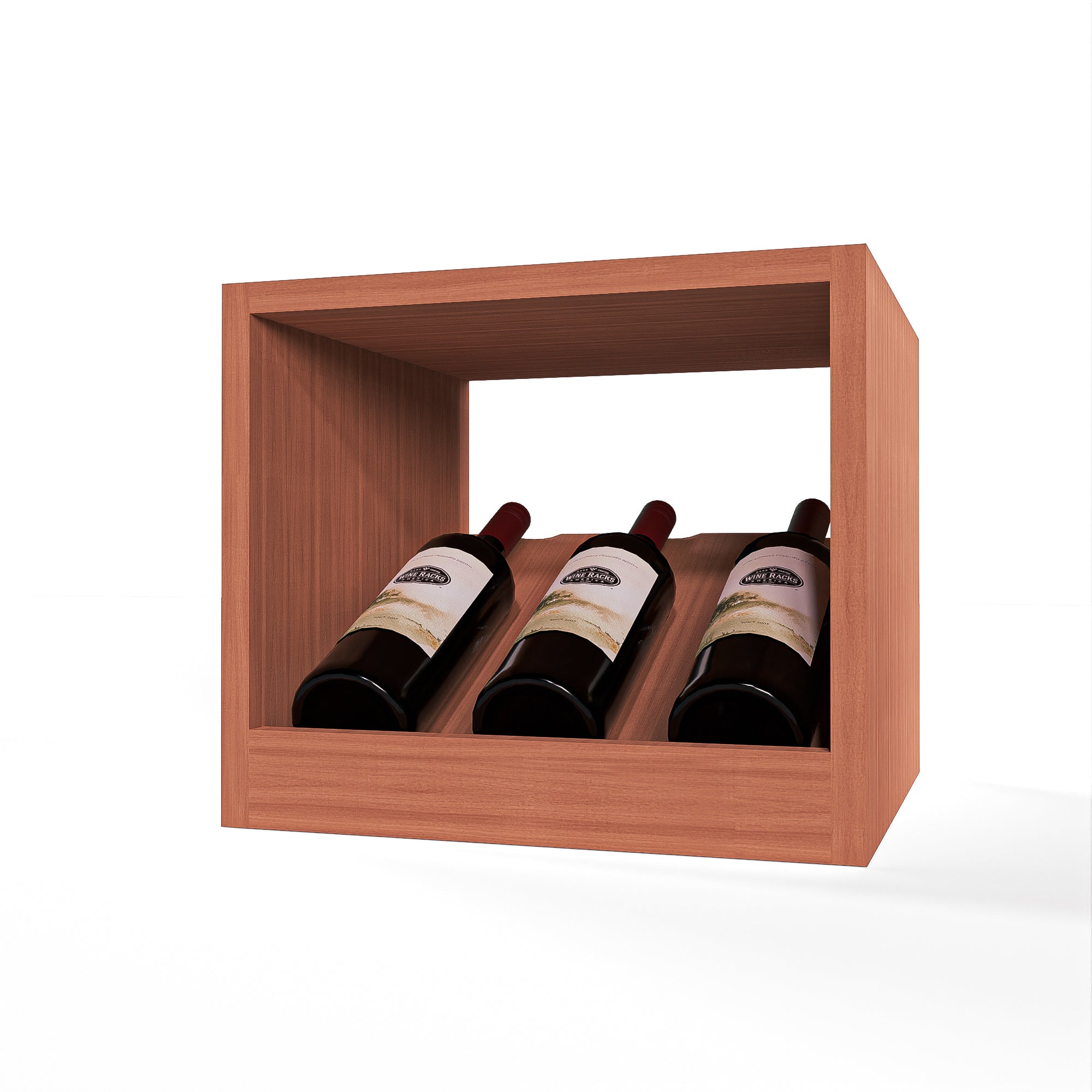 GrandCellar™ - 3 Column Full-Depth Elevated Cradle Display Row - 12