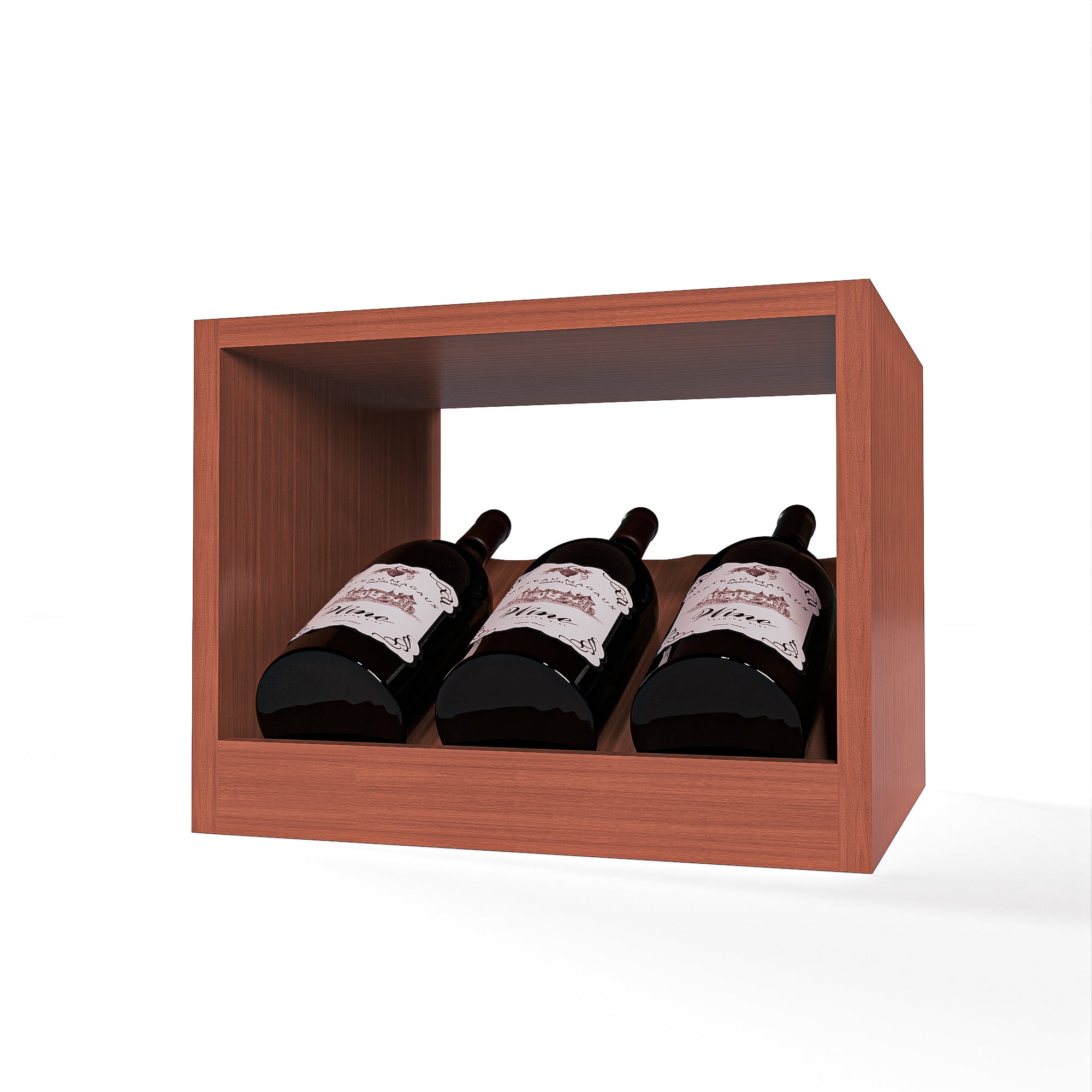 GrandCellar™ - 3 Column  Full-Depth Magnum Elevated Cradle Display Row - 12