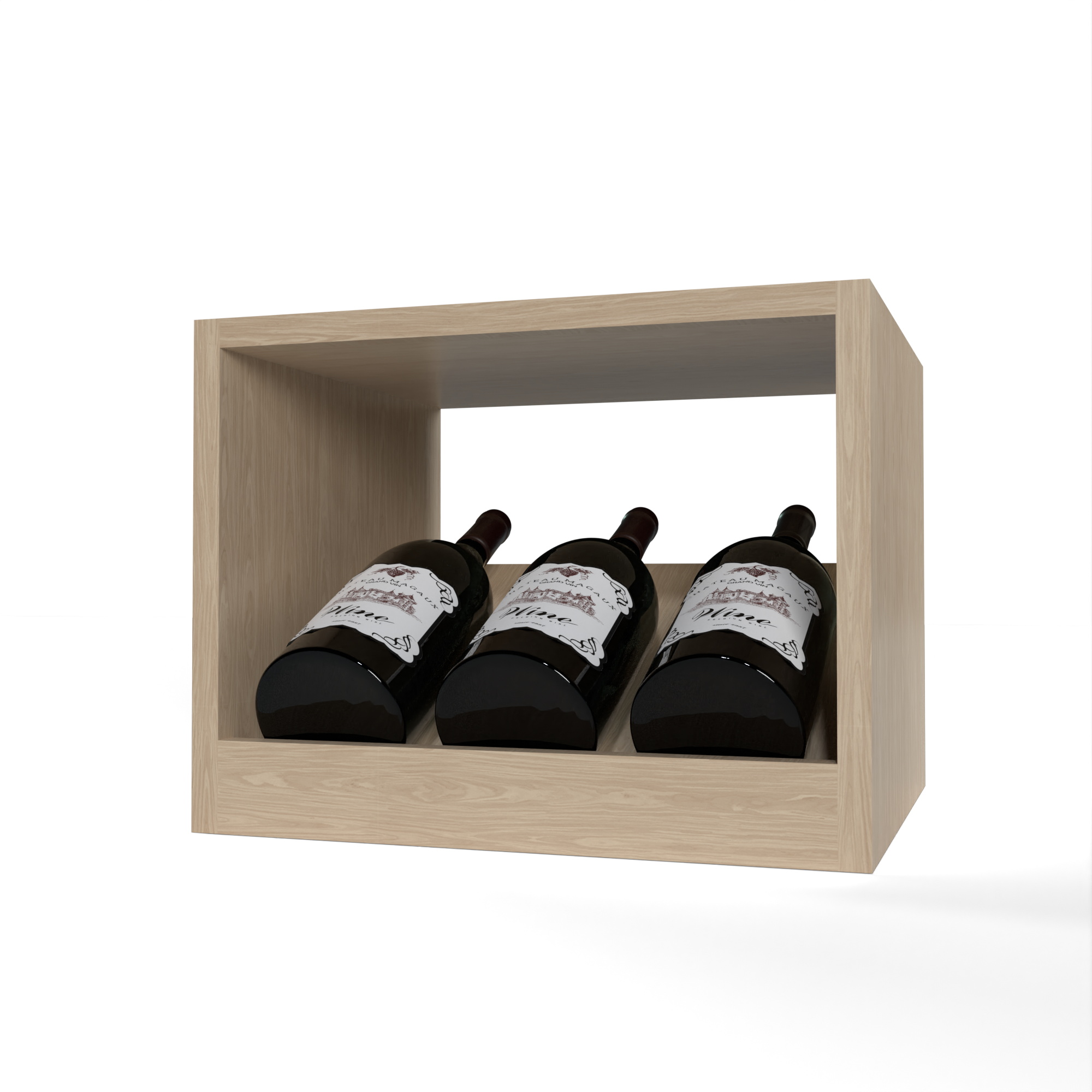 GrandCellar™ - 3 Column Full-Depth Magnum Elevated Display Row - 12