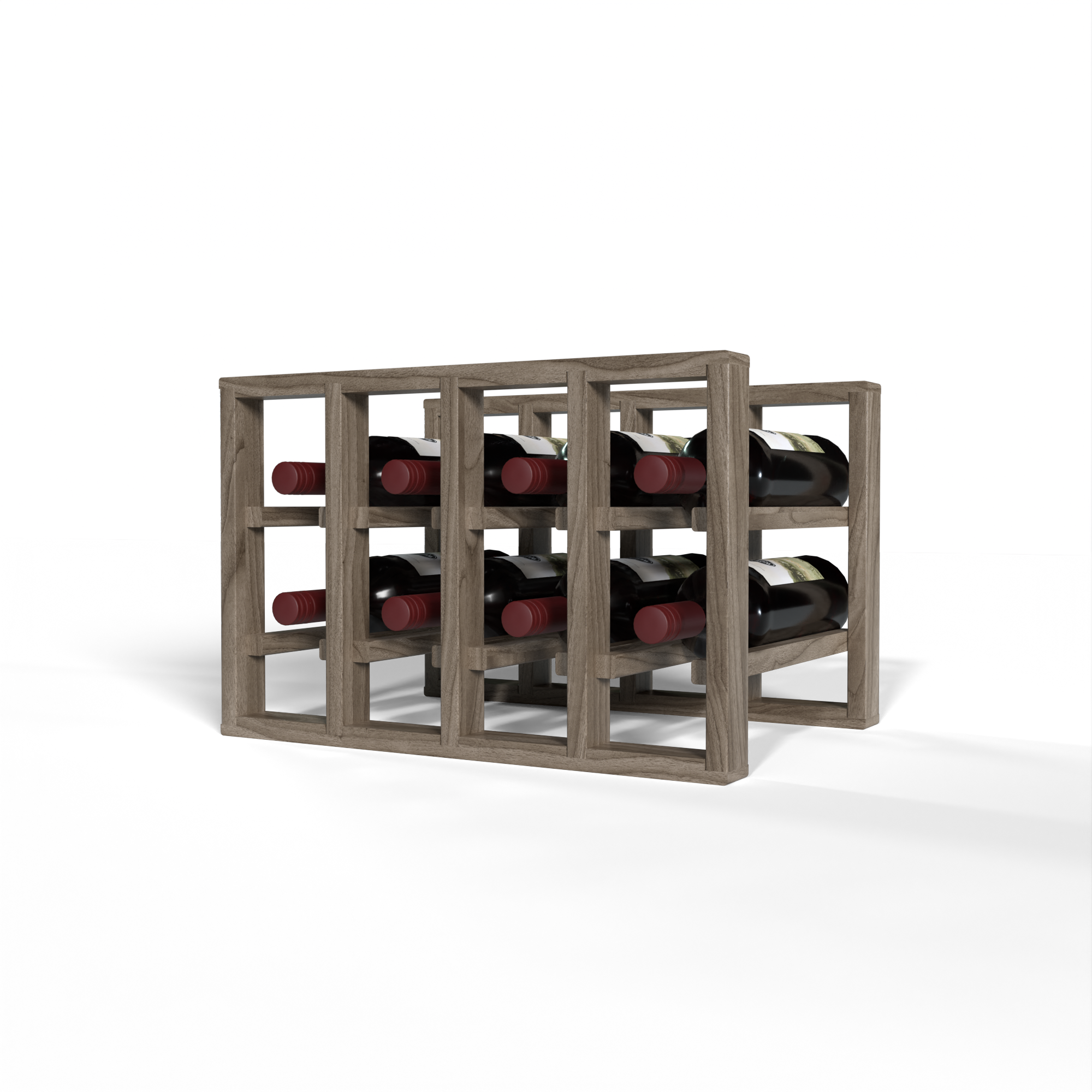 GrandCellar™ - 4 Column Full-Depth Standard Wine Rack - 12