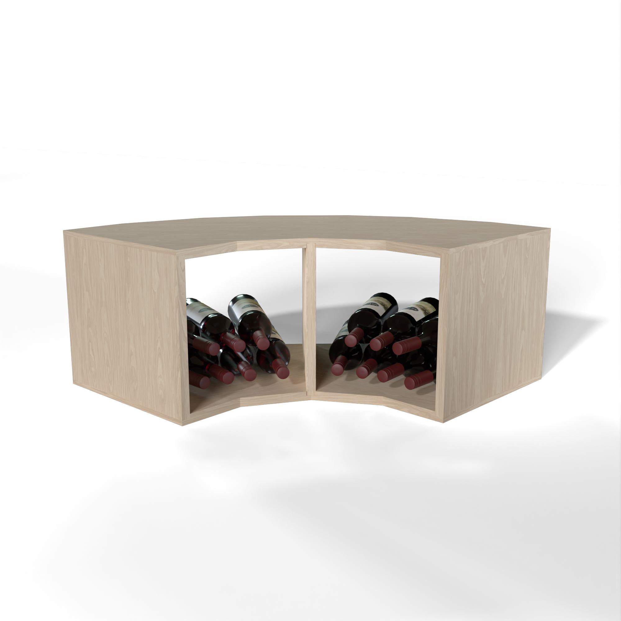 GrandCellar™ - 4 Column Full-Depth Corner Wine Bin - 12