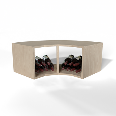GrandCellar™ - 4 Column Full-Depth Corner Wine Bin - 12"