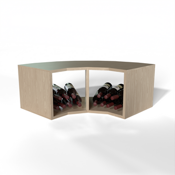GrandCellar™ - 4 Column Full-Depth Corner Wine Bin - 12