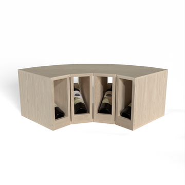 GrandCellar™ - 4 Column Full-Depth Elevated Display Row Corner  - 12