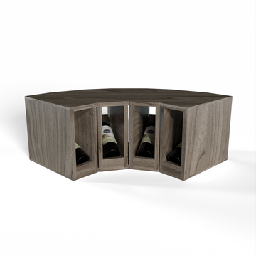 GrandCellar™ - 4 Column Full-Depth Elevated Display Row Corner  - 12