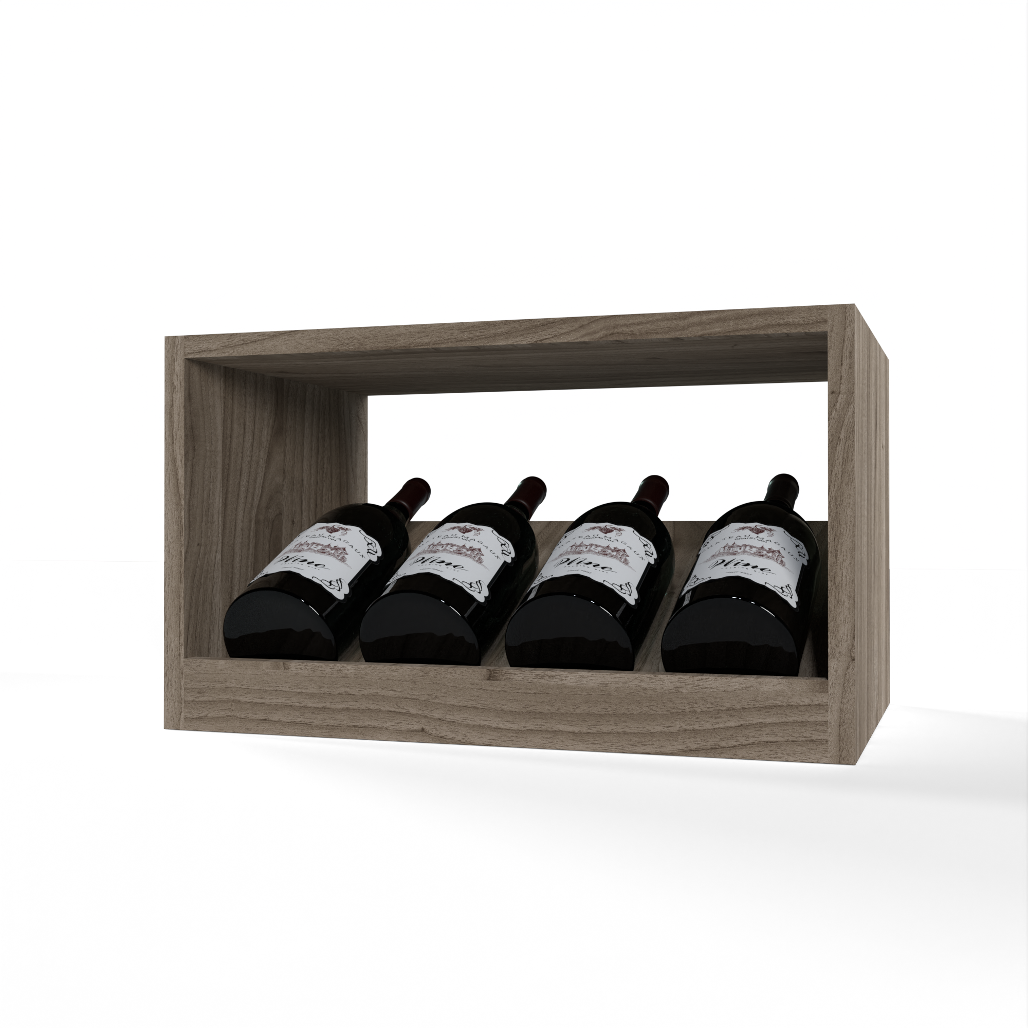 GrandCellar™ - 4 Column Full-Depth Magnum Elevated Display Row - 12