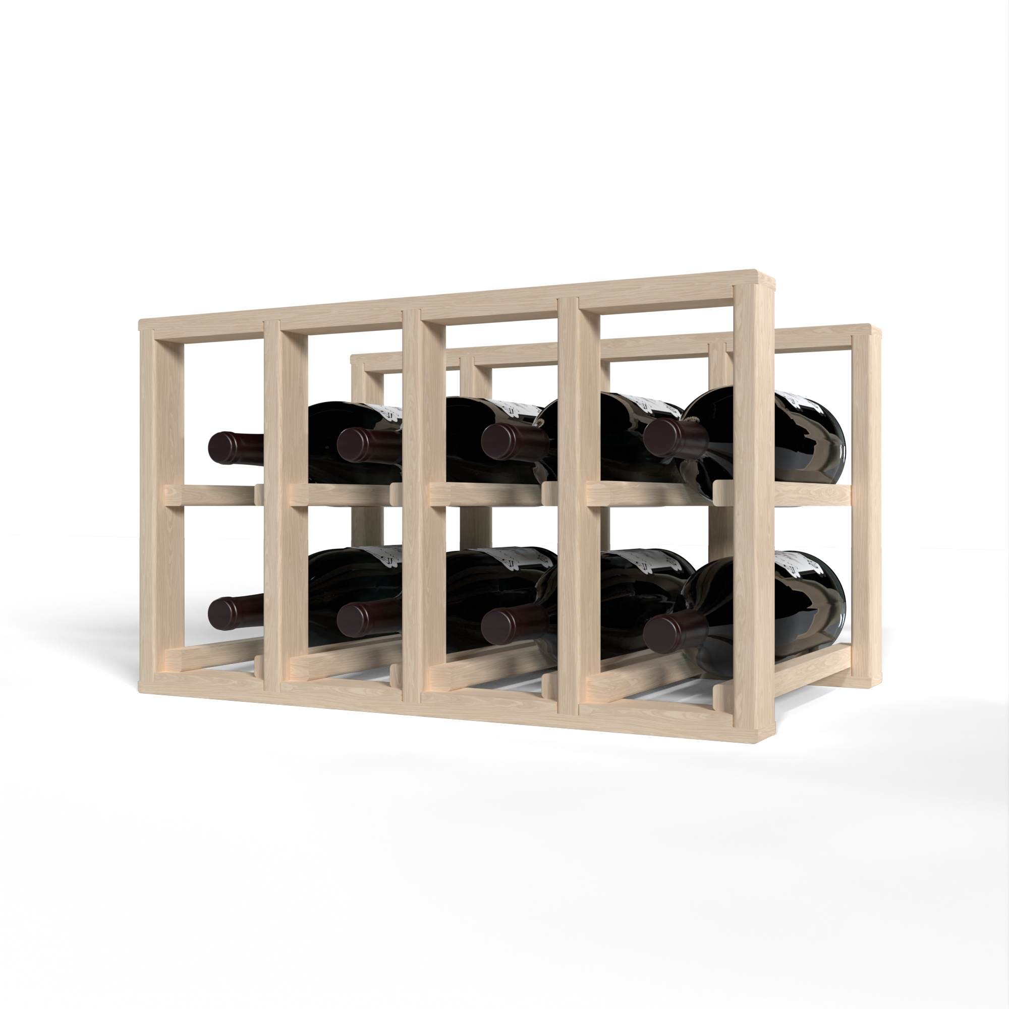 GrandCellar™ - 4 Colum Standard Magnum Wine Rack - 12