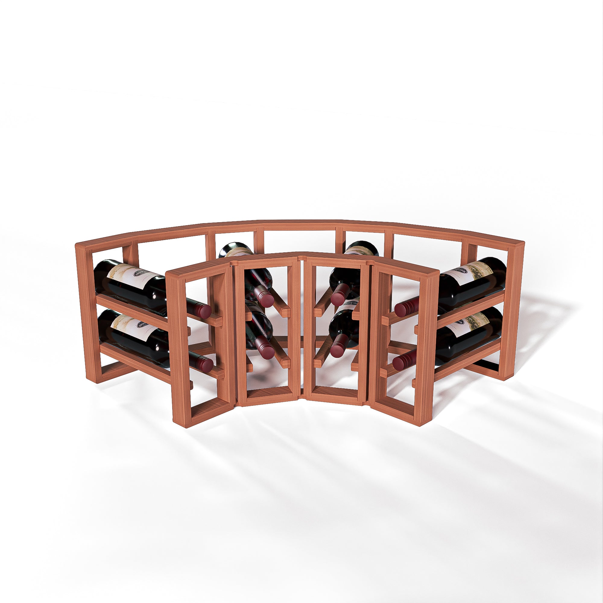 GrandCellar™ - 4 Column Full-Depth Standard Corner Wine Rack - 12