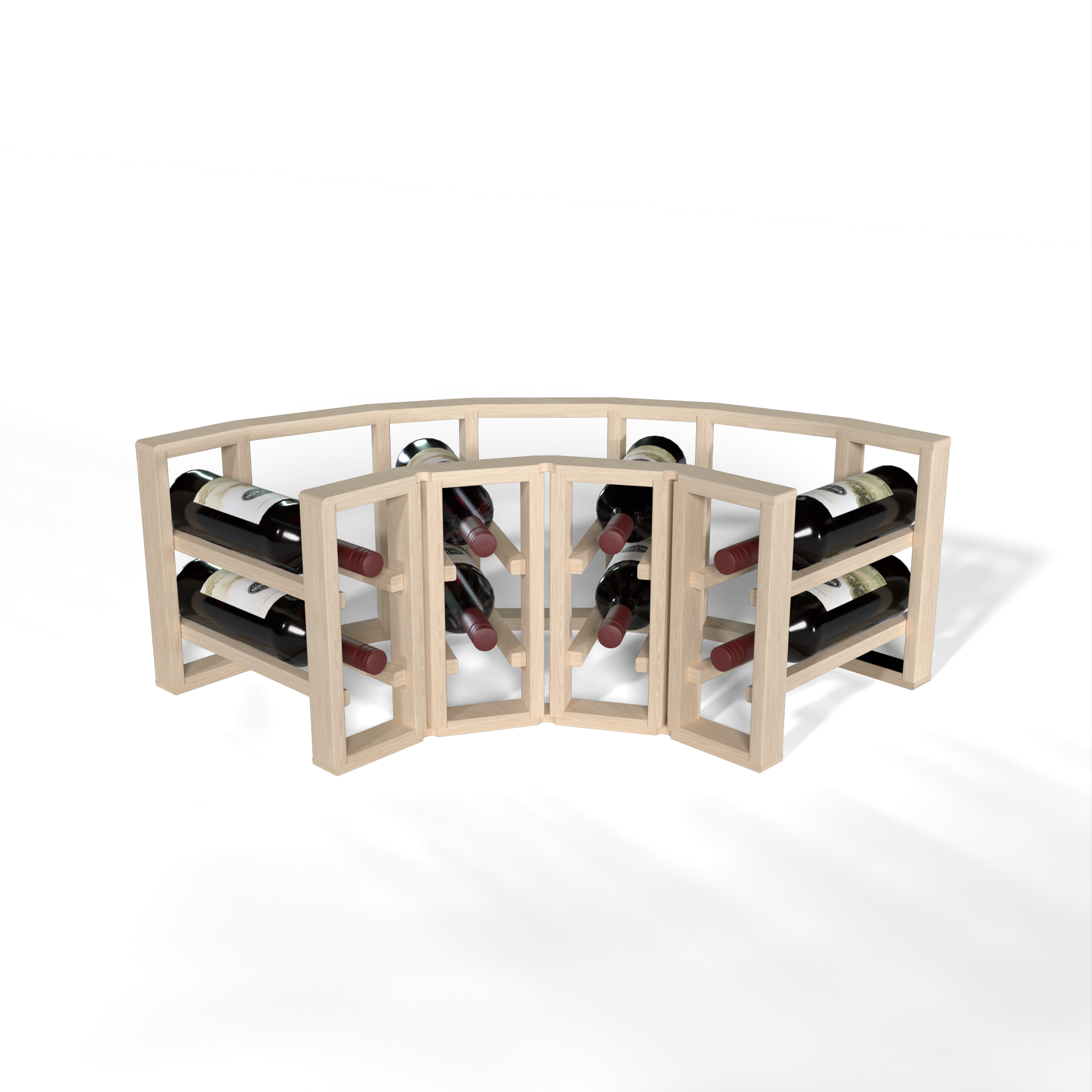 GrandCellar™ - 4 Column Full-Depth Standard Corner Wine Rack - 12