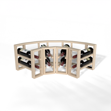GrandCellar™ - 4 Column Full-Depth Standard Corner Wine Rack - 12