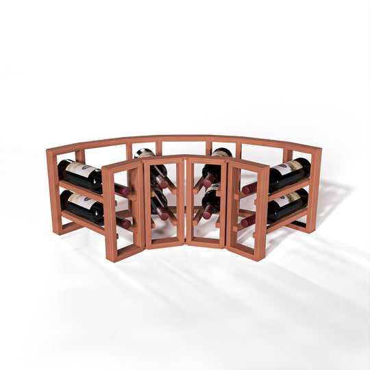3row 4 Column Rack GrandCellar™ - 4 Column Full-Depth Standard Corner Wine Rack - 12 ...