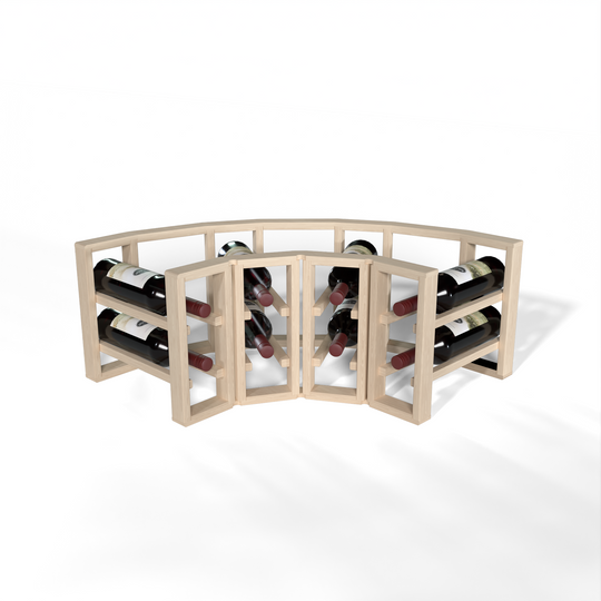 GrandCellar™ - 4 Column Full-Depth Standard Corner Wine Rack - 12 ...