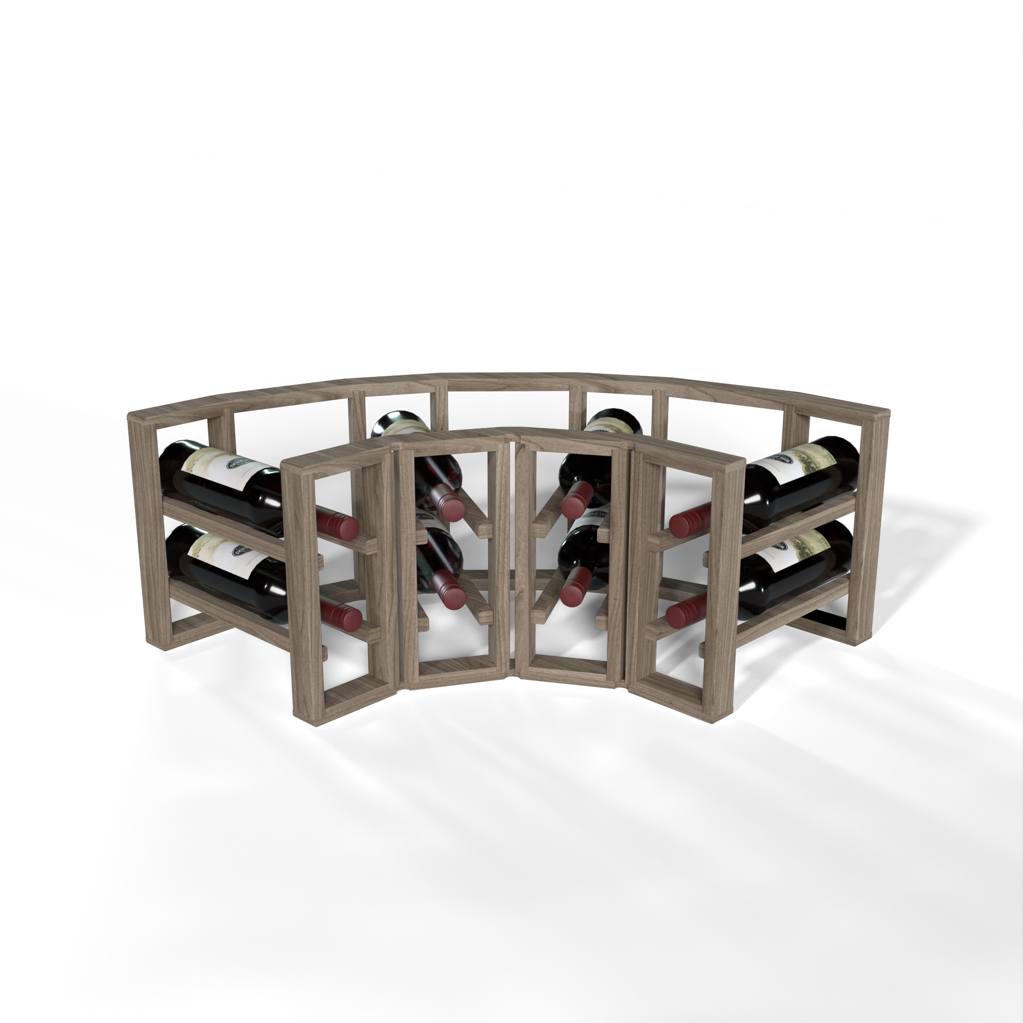 GrandCellar™ - 4 Column Full-Depth Standard Corner Wine Rack - 12