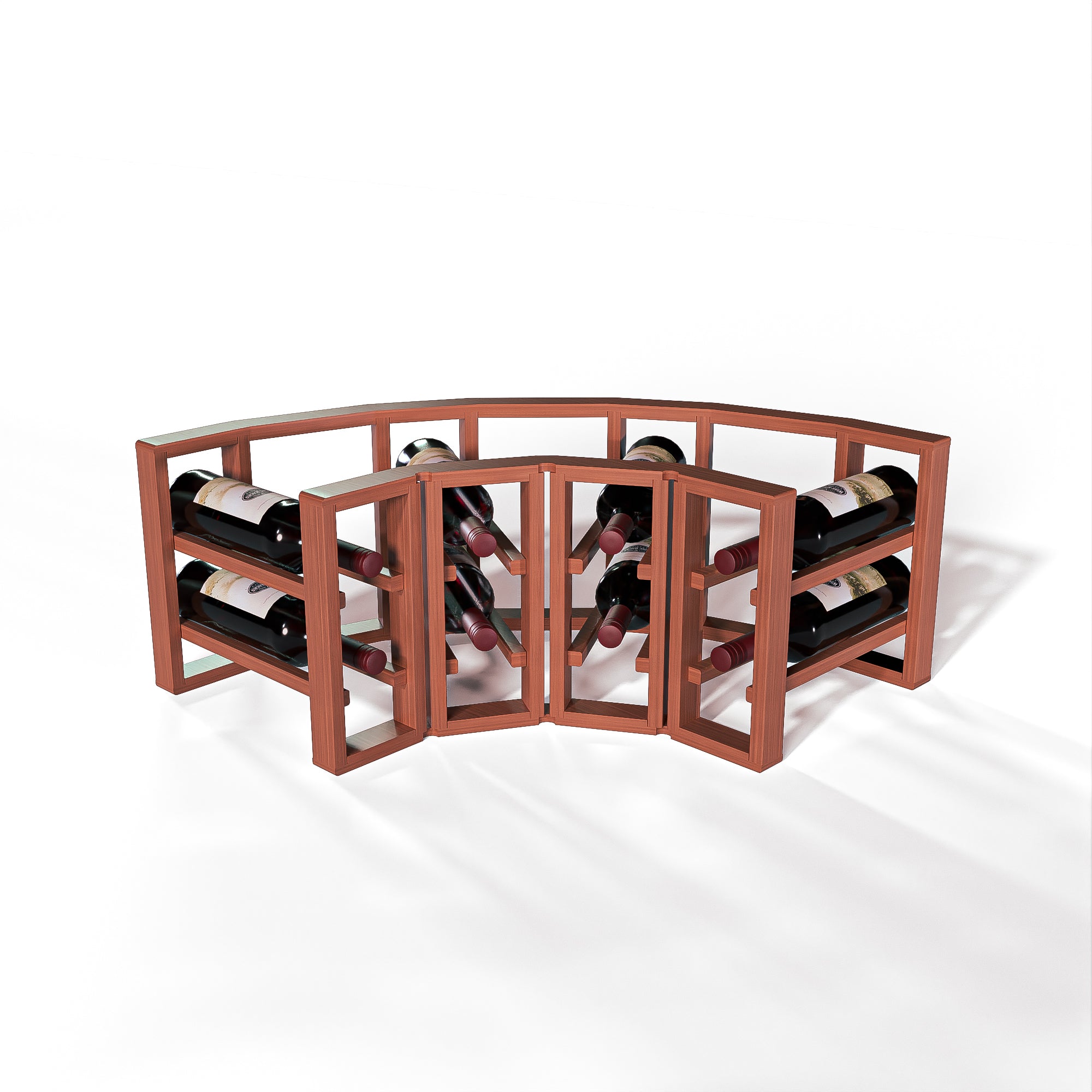 GrandCellar™ - 4 Column Full-Depth Standard Corner Wine Rack - 12