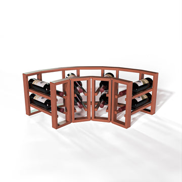 GrandCellar™ - 4 Column Full-Depth Standard Corner Wine Rack - 12