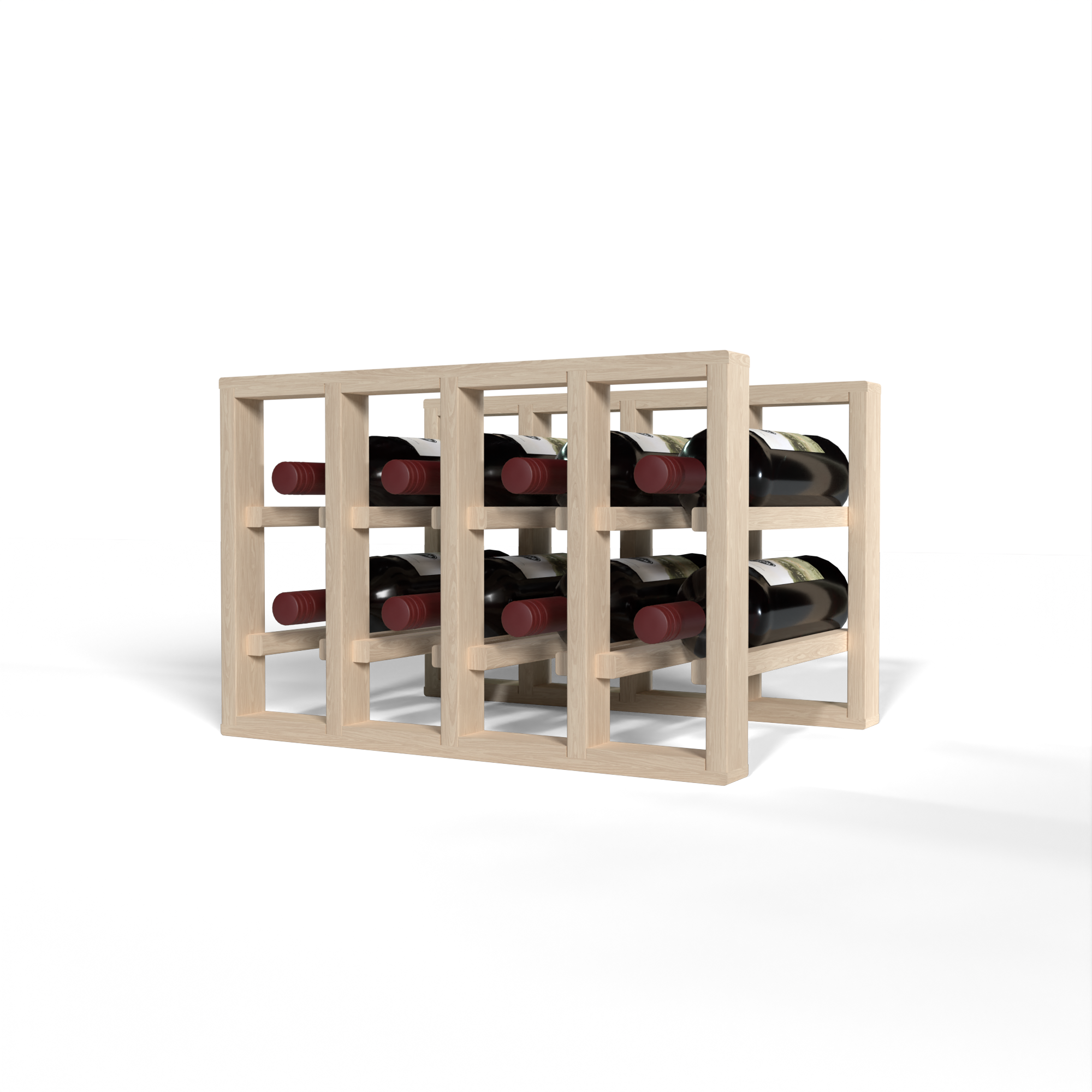 GrandCellar™ - 4 Column Full-Depth Standard Wine Rack - 12