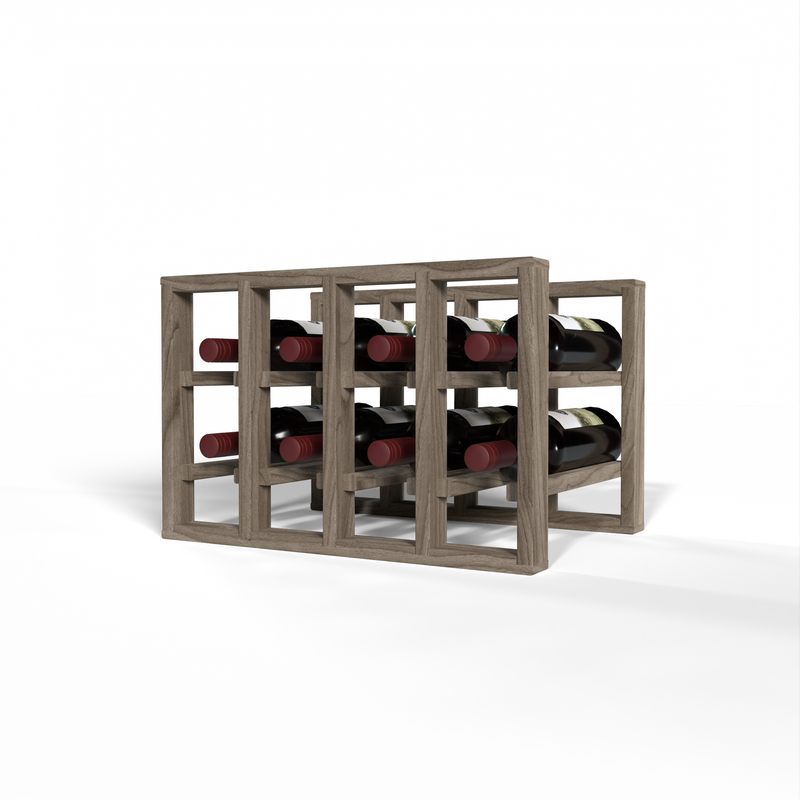 3row 4 Column Rack GrandCellar™ - 4 Column Full-Depth Standard Wine Rack - 12