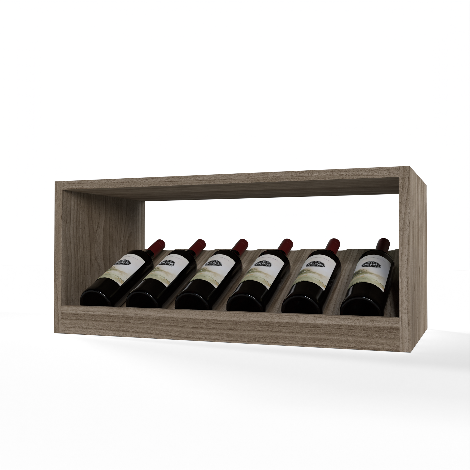 GrandCellar™ - 6 Column Full-Depth Elevated Cradle Display Row - 12