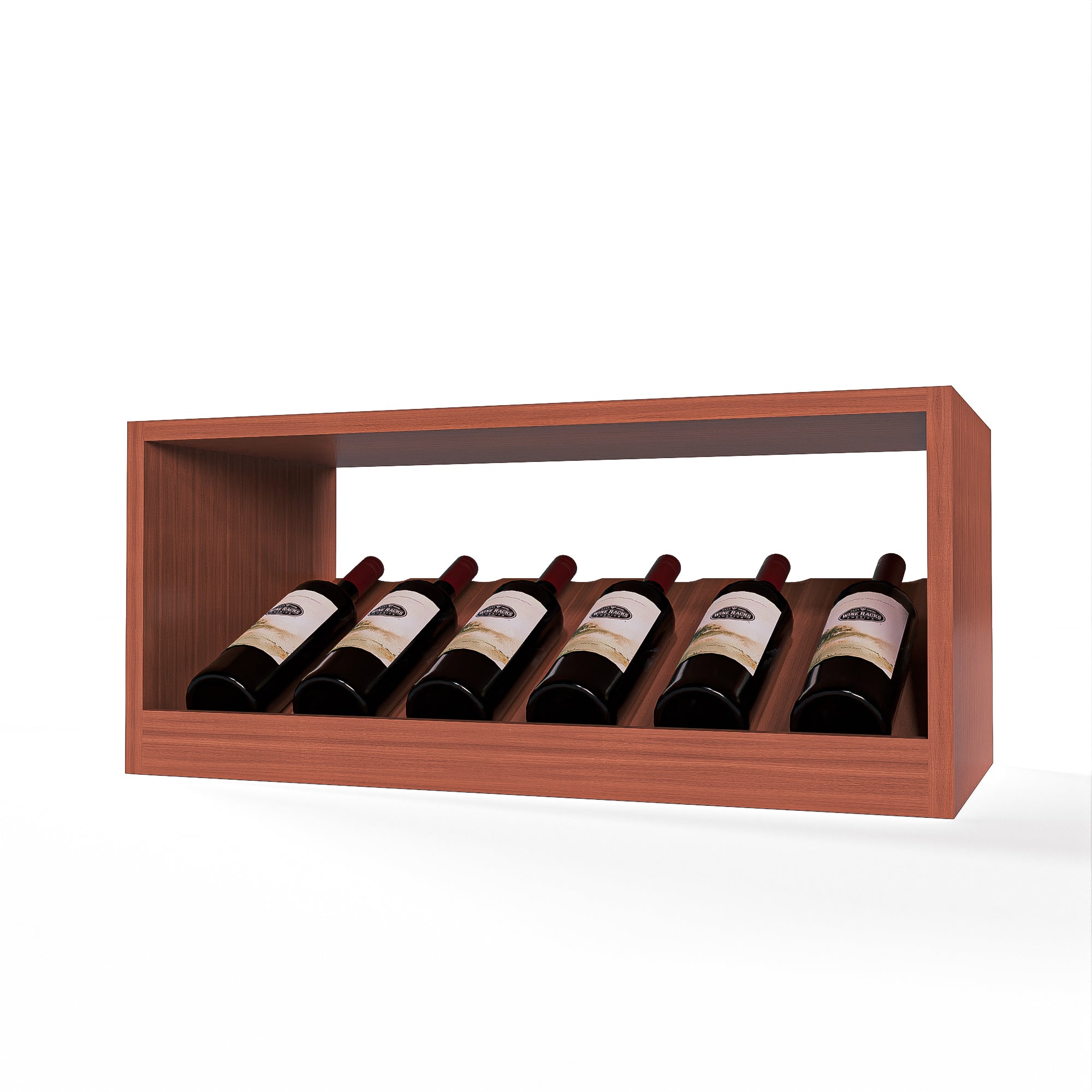 GrandCellar™ - 6 Column Full-Depth Elevated Cradle Display Row - 12