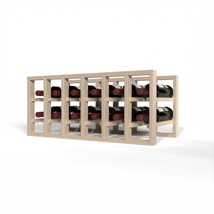 GrandCellar™ - 6 Column Full-Depth Standard Wine Rack - 12"