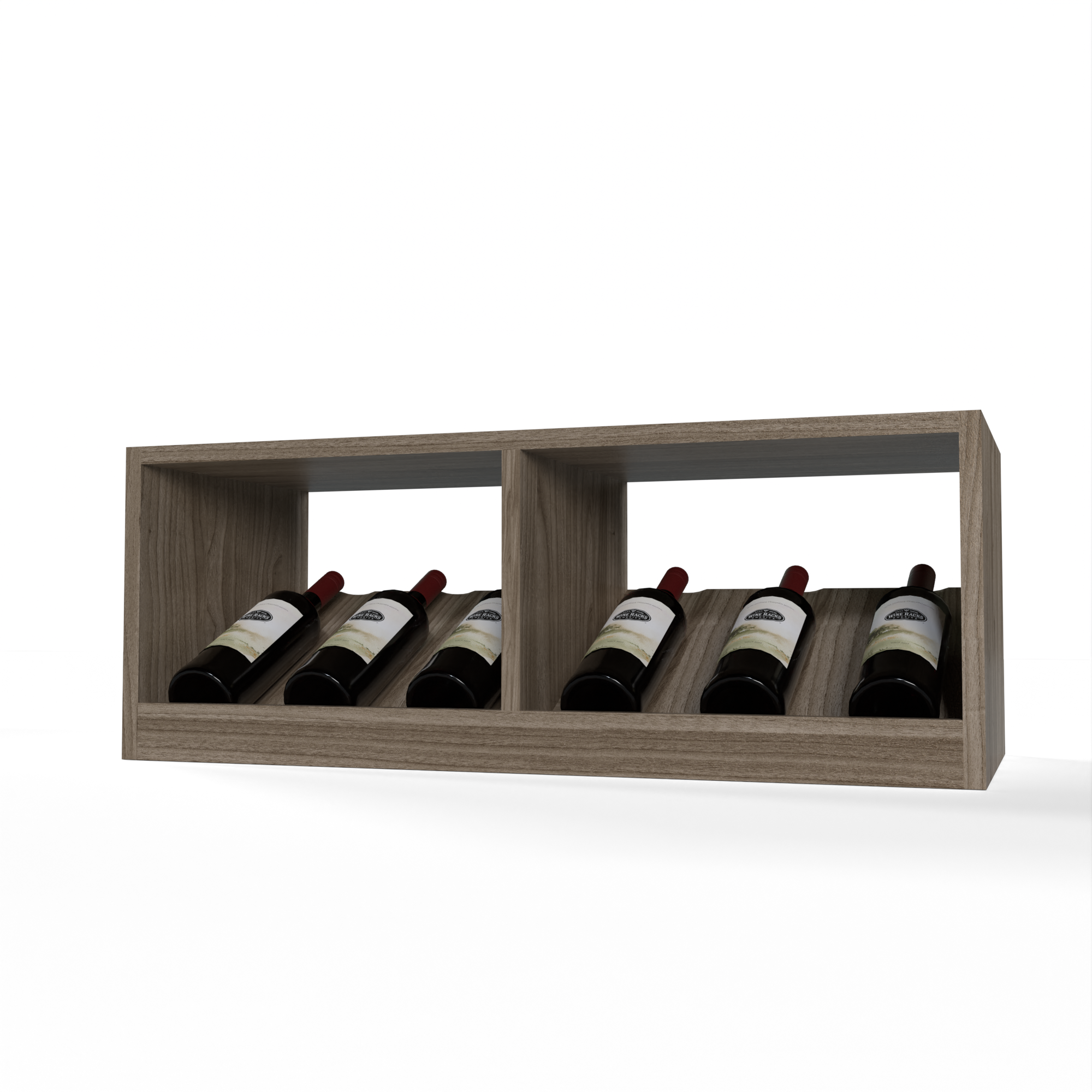 Design Rack Craddle GrandCellar™ - 7 Column Full-Depth Elevated Cradle Display Row - 12 ...