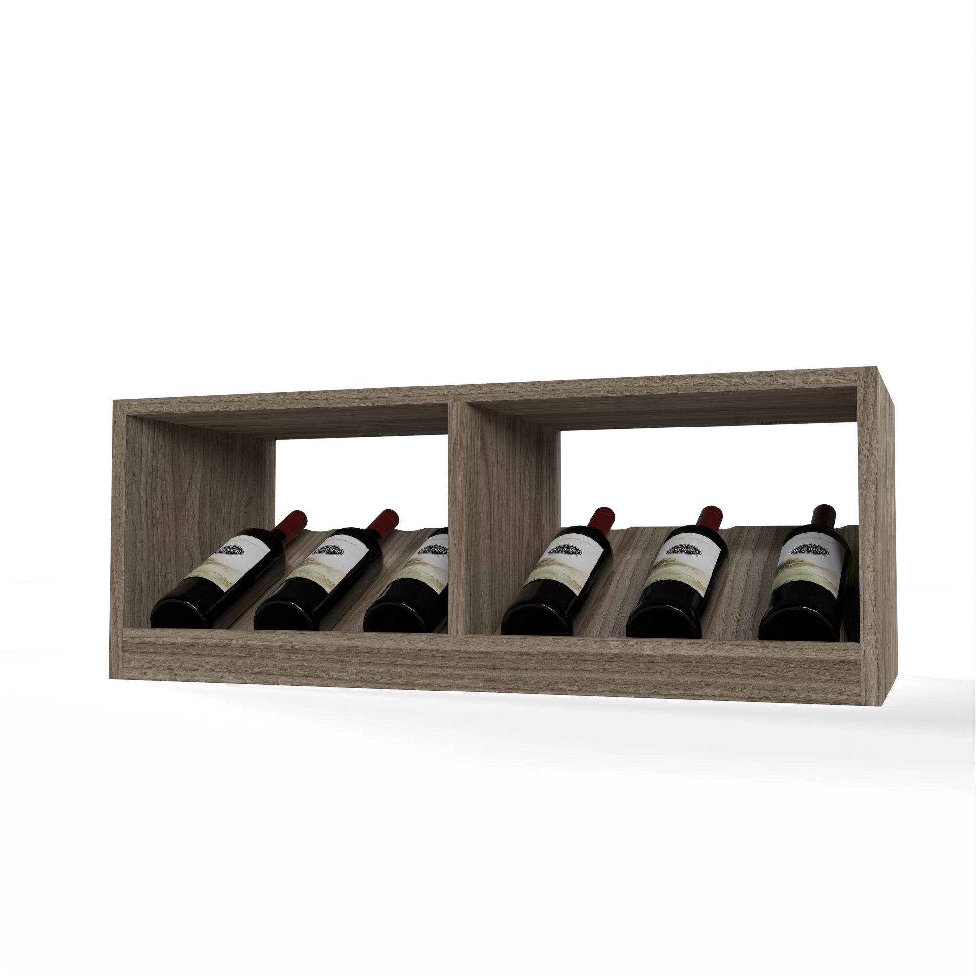 GrandCellar™ - 7 Column Full-Depth Elevated Cradle Display Row - 12