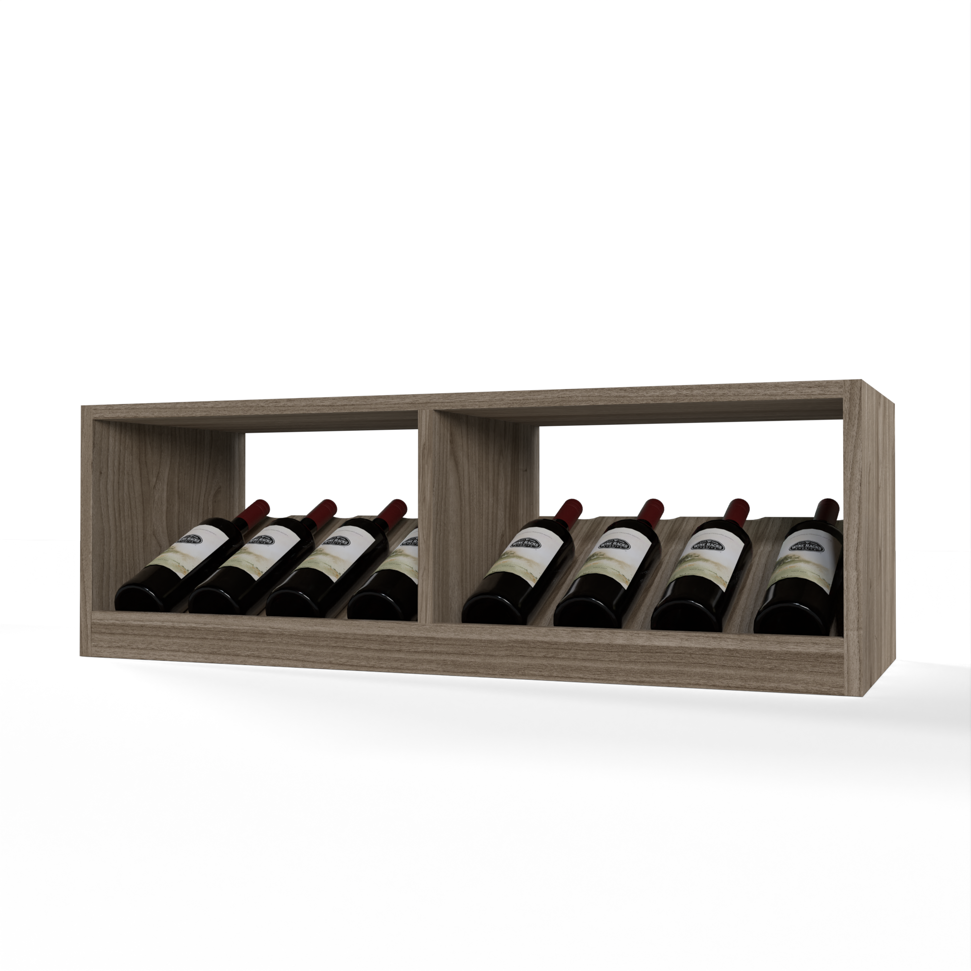 GrandCellar™ - 8 Column Full-Depth Elevated Cradle Display Row - 12