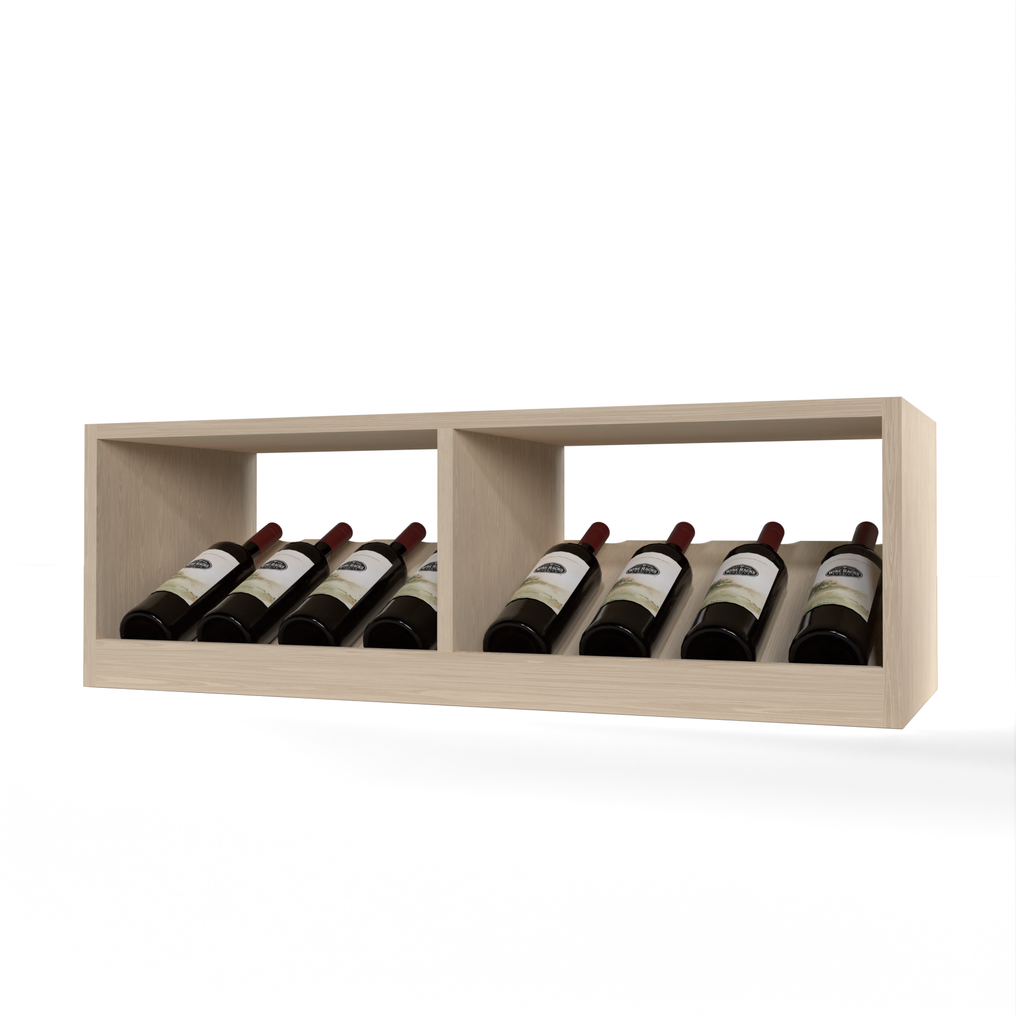 GrandCellar™ - 8 Column Full-Depth Elevated Cradle Display Row - 12