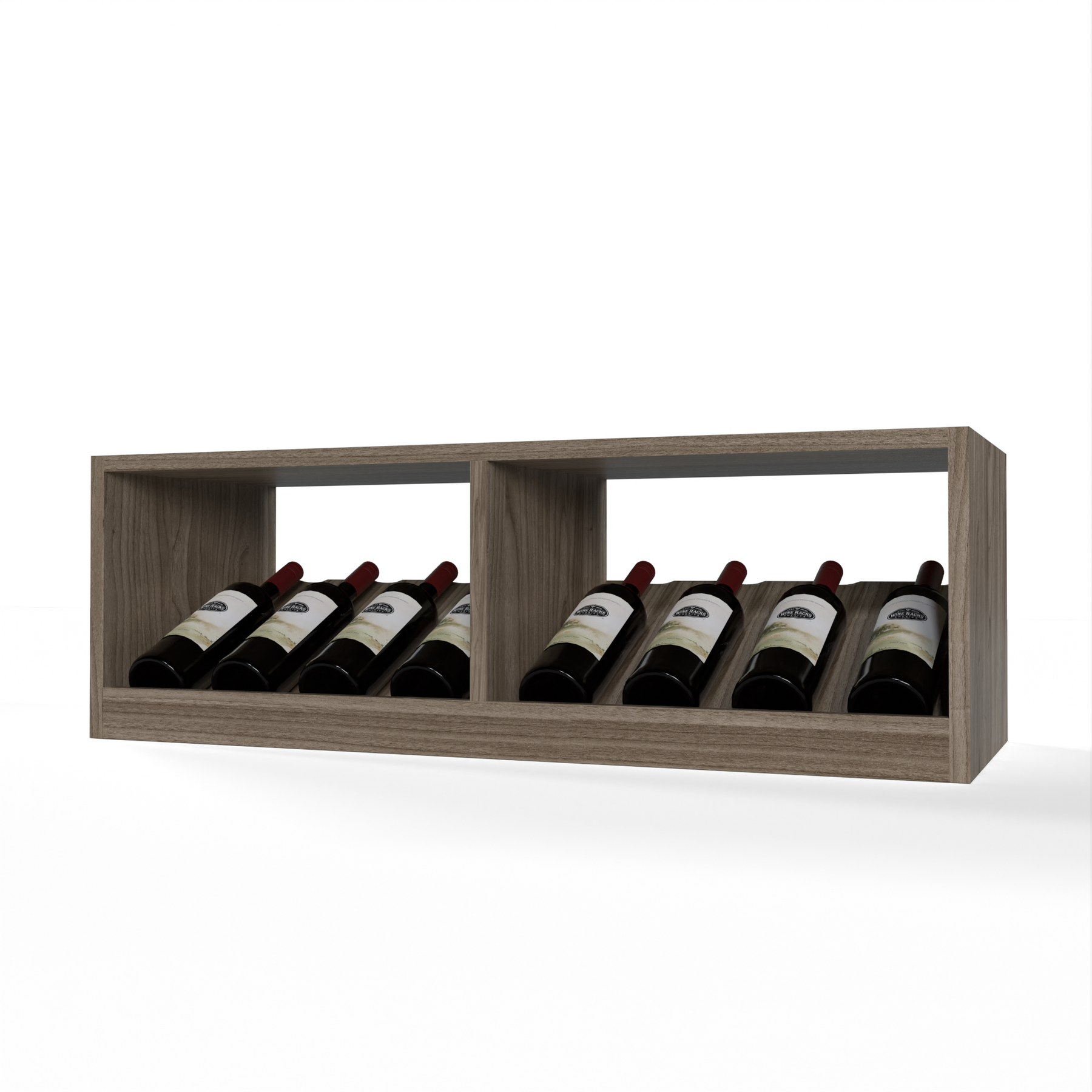 Design Rack Craddle GrandCellar™ - 8 Column Full-Depth Elevated Cradle Display Row - 12 ...