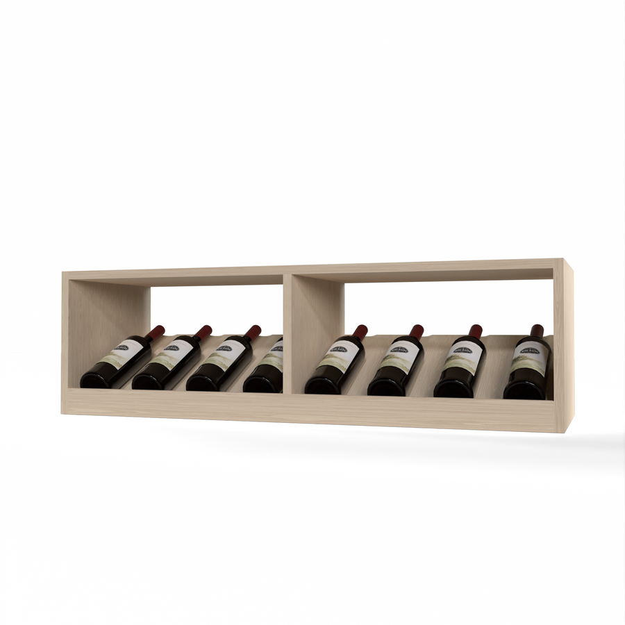 GrandCellar™ - 9 Column Full-Depth Elevated Cradle Display Row - 12"