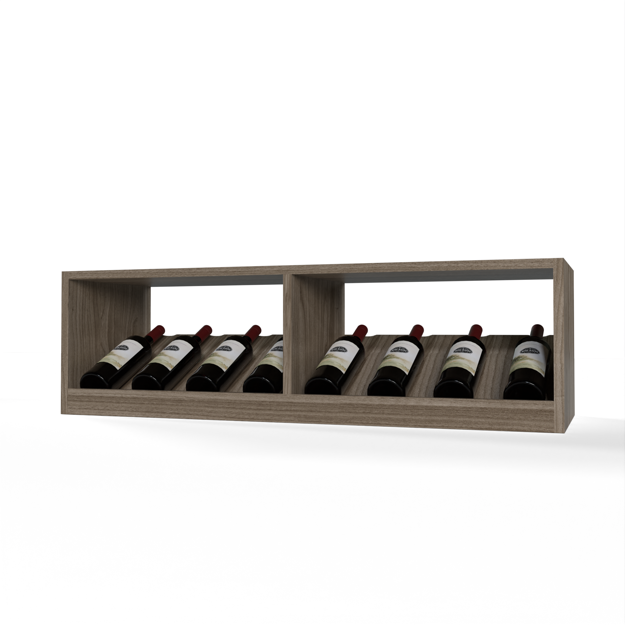 GrandCellar™ - 9 Column Full-Depth Elevated Cradle Display Row - 12