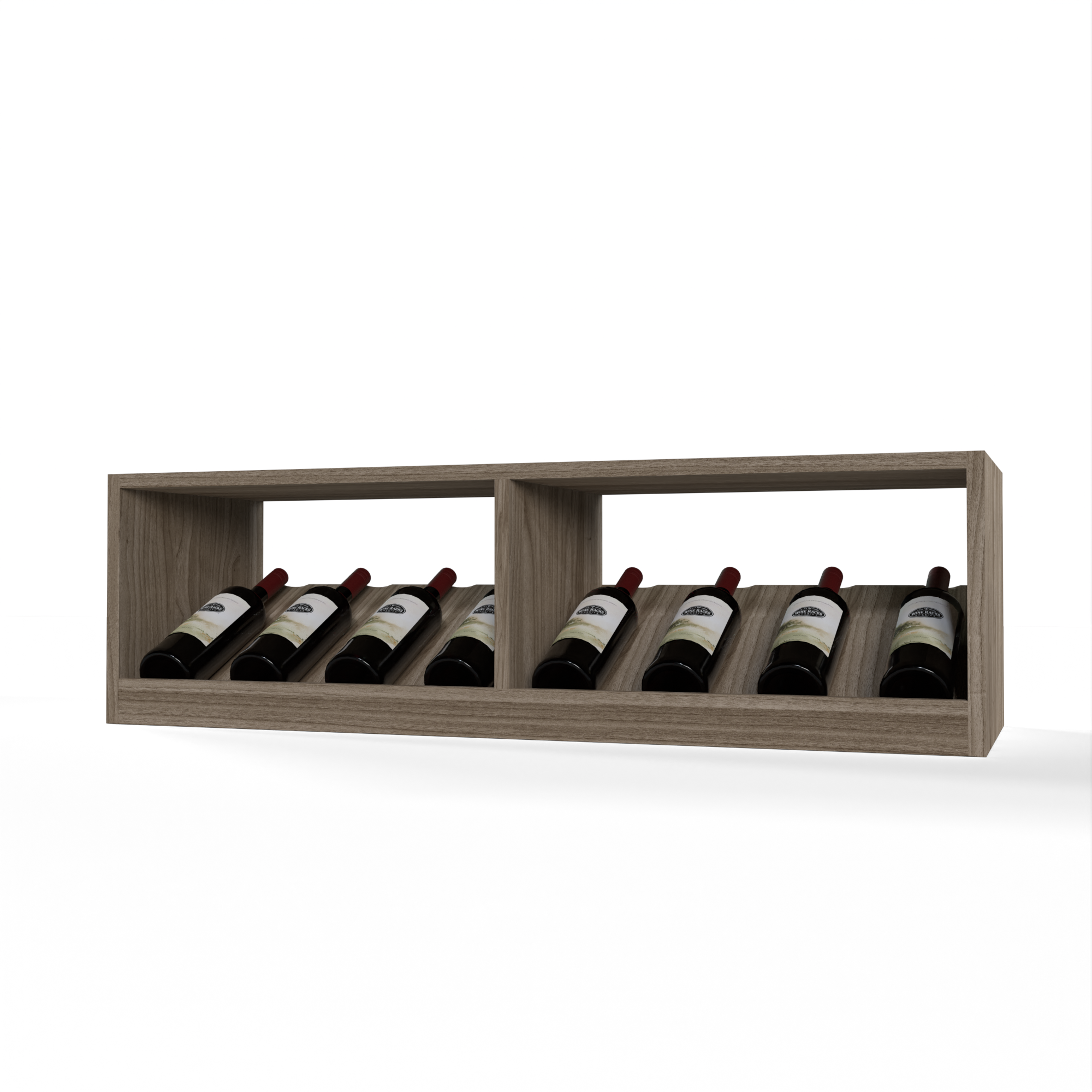 GrandCellar™ - 9 Column Full-Depth Elevated Cradle Display Row - 12