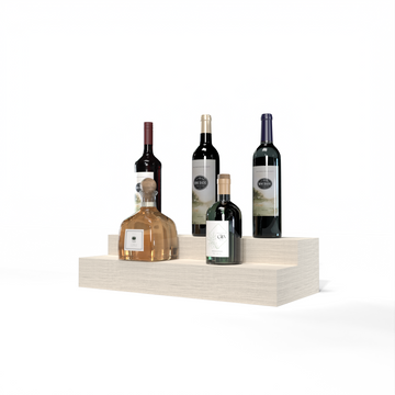 Liquor Riser, 2 Riser 4 Column in White Oak Unstained without WineSafe™ Satin Sealant