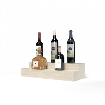 Liquor Riser, 2 Riser 4 Column in White Oak Unstained with WineSafe™ Satin Sealant