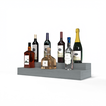 Liquor Riser, 2 Riser 6 Column in Grand Mahogany Greywash stained with WineSafe™ Satin Sealant